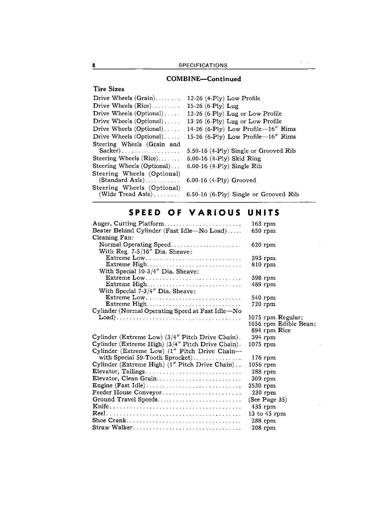 JOHN DEERE 45 COMBINE OPERATOR MANUAL #3