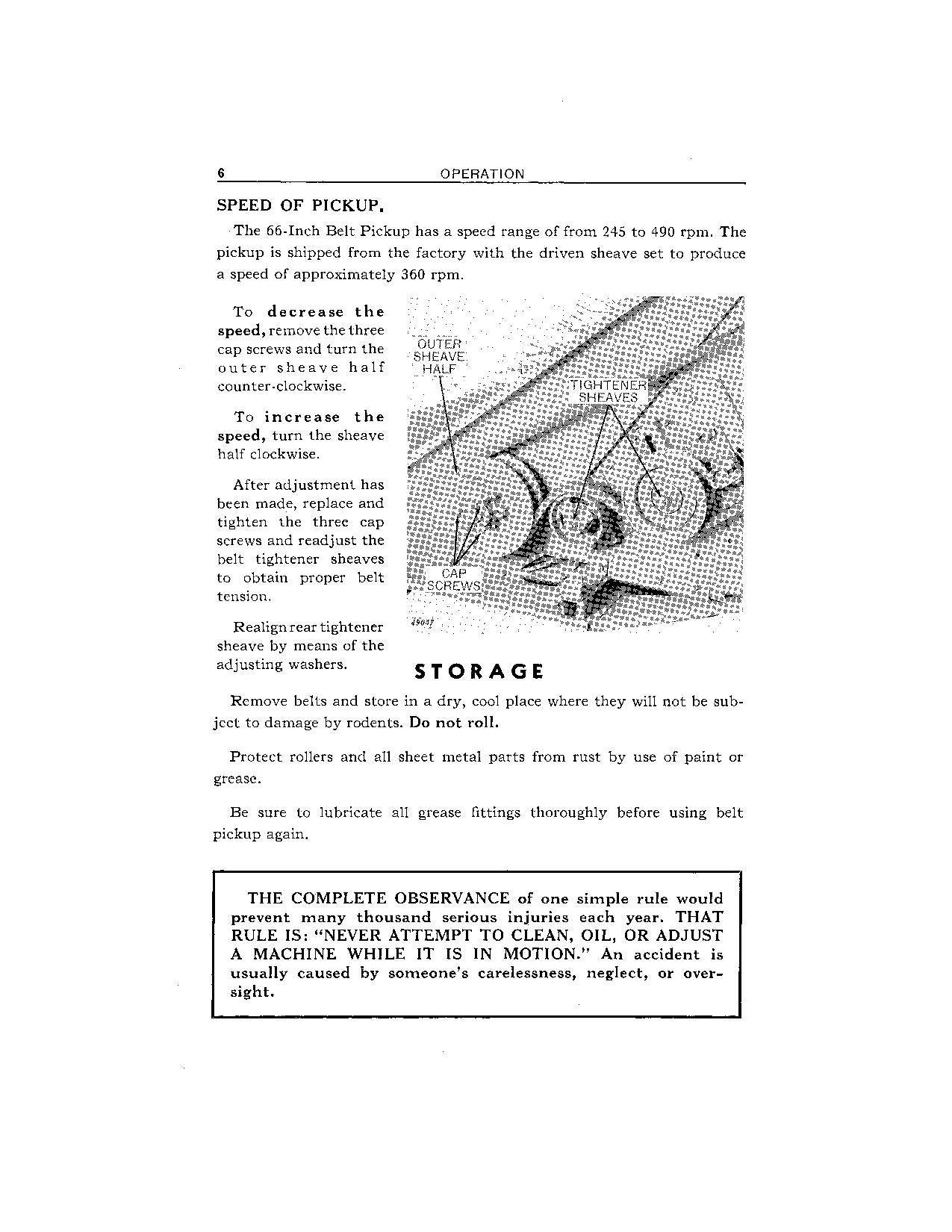 JOHN DEERE 66 ZOLL 30 MÄHDRESCHER-BETRIEBSHANDBUCH