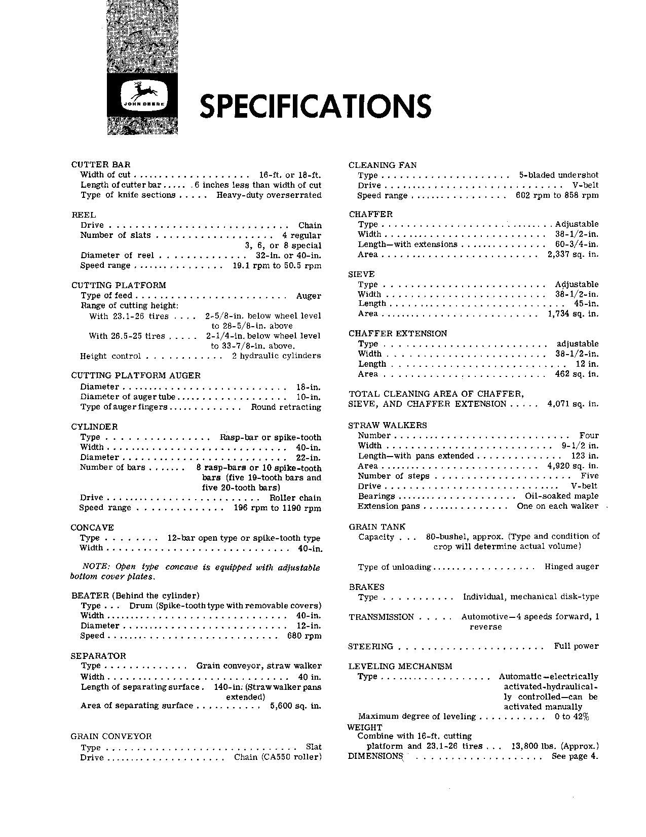 JOHN DEERE 95H MÄHDRESCHER-BETRIEBSHANDBUCH Nr. 1