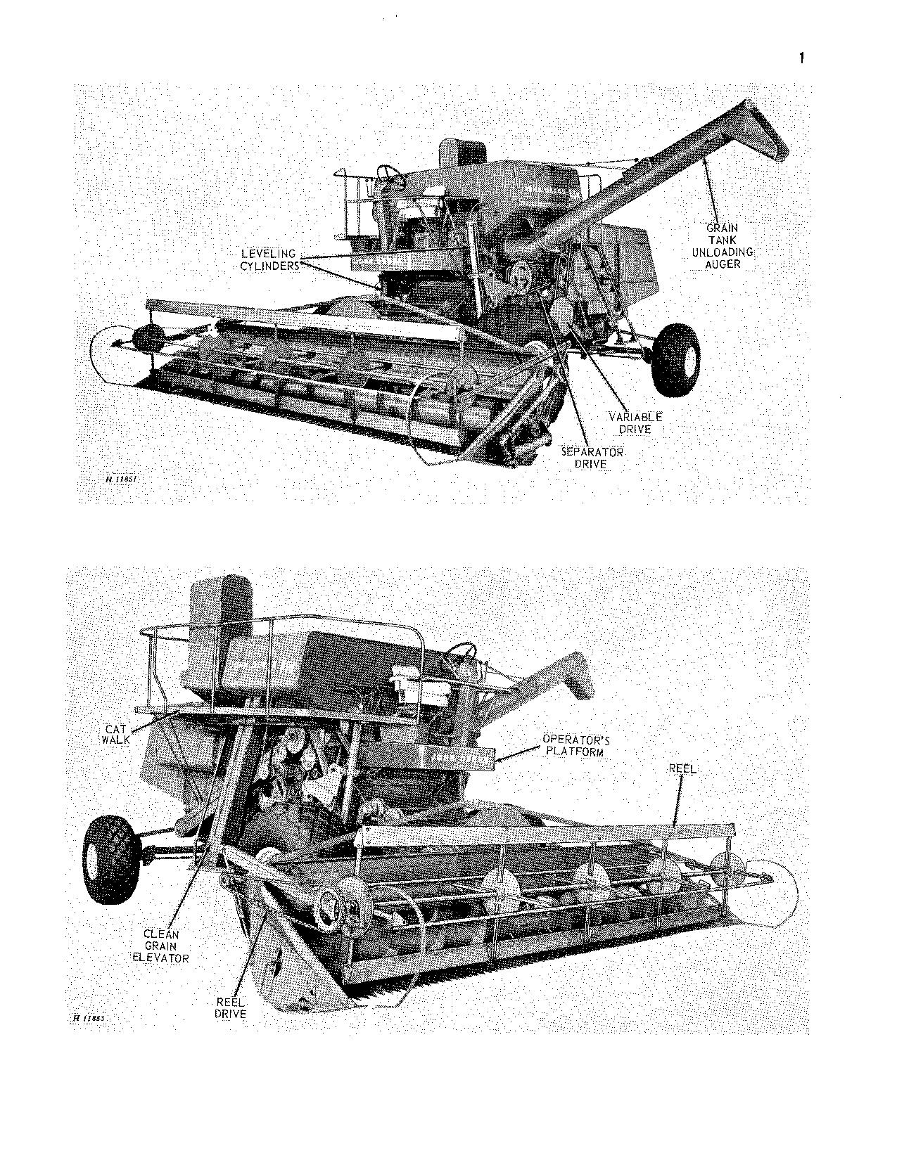 JOHN DEERE 95H COMBINE OPERATOR MANUAL #1