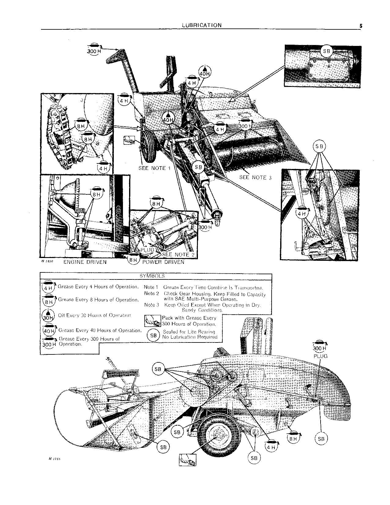 JOHN DEERE 30 MÄHDRESCHER-BETRIEBSHANDBUCH