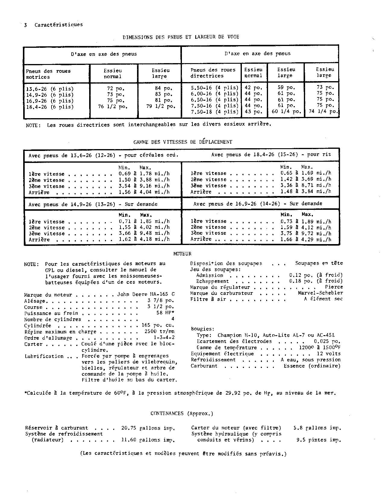 MANUEL D'UTILISATION DE LA MOISSONNEUSE-BATTEUSE JOHN DEERE 45 #5