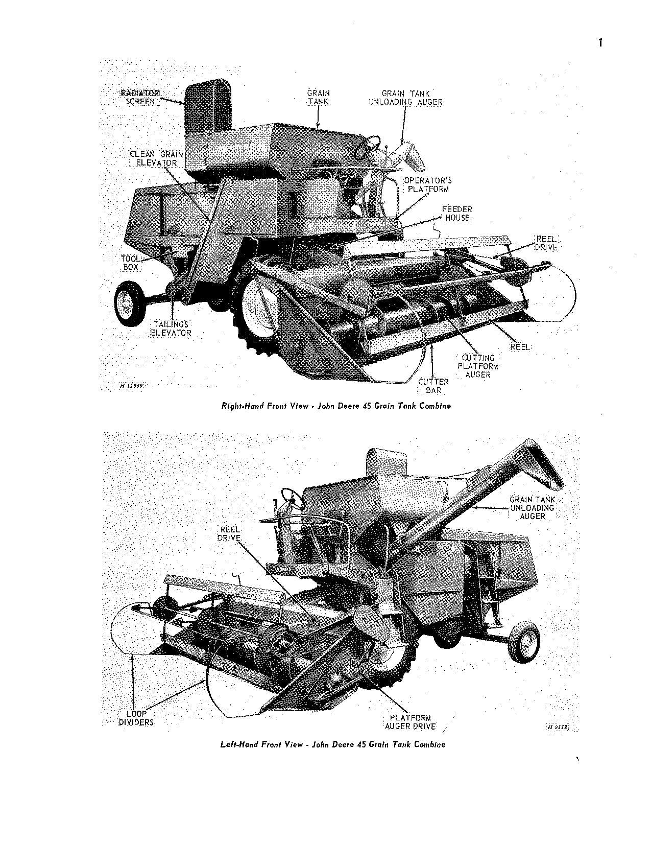 MANUEL D'UTILISATION DE LA MOISSONNEUSE-BATTEUSE JOHN DEERE 45 #6