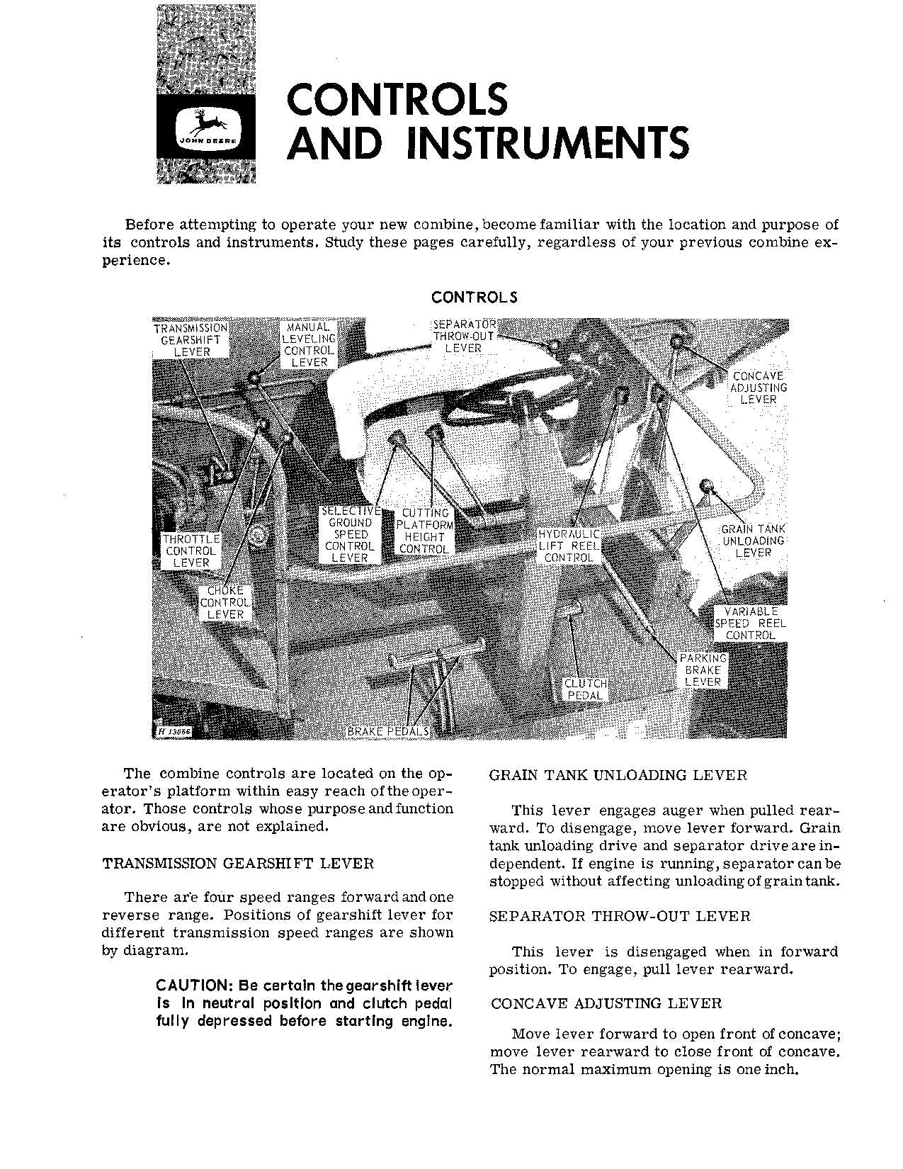 JOHN DEERE 95H MÄHDRESCHER-BETRIEBSHANDBUCH Nr. 2