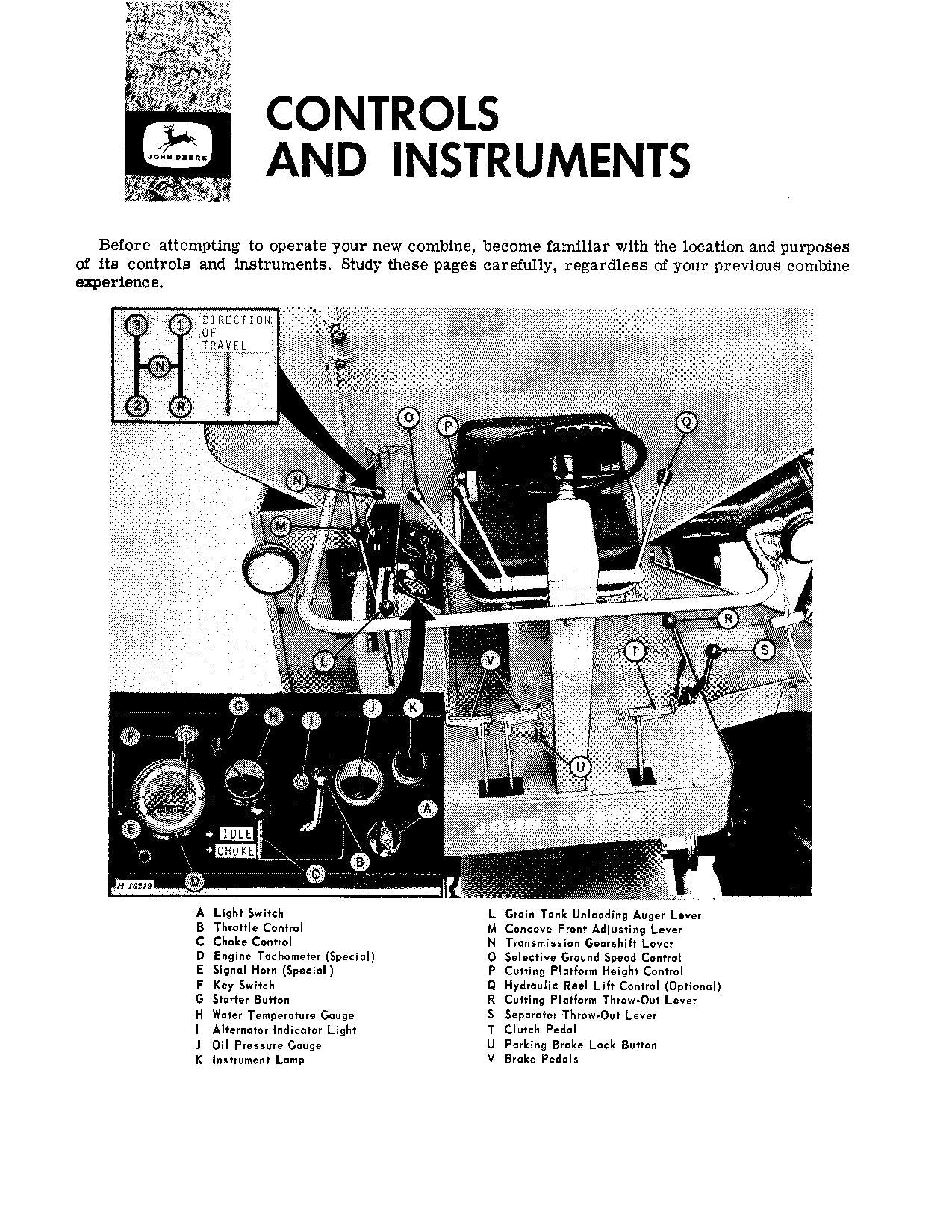 JOHN DEERE 45 COMBINE OPERATOR MANUAL #7