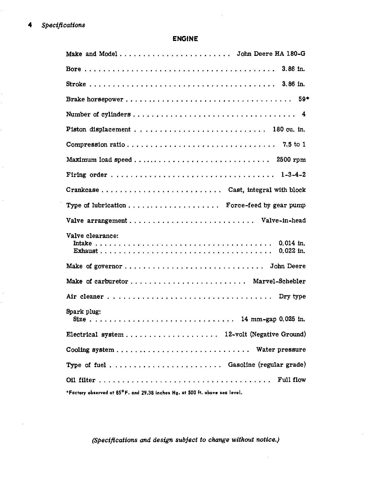 JOHN DEERE 45 COMBINE OPERATOR MANUAL #7