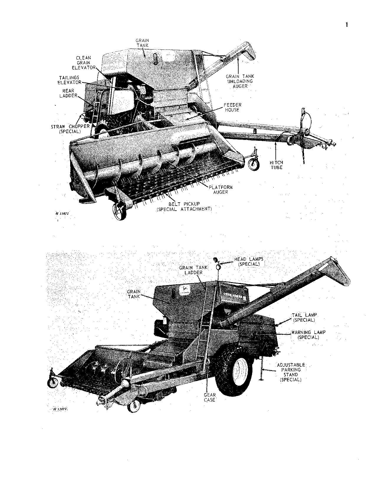 JOHN DEERE 96 MÄHDRESCHER-BETRIEBSHANDBUCH