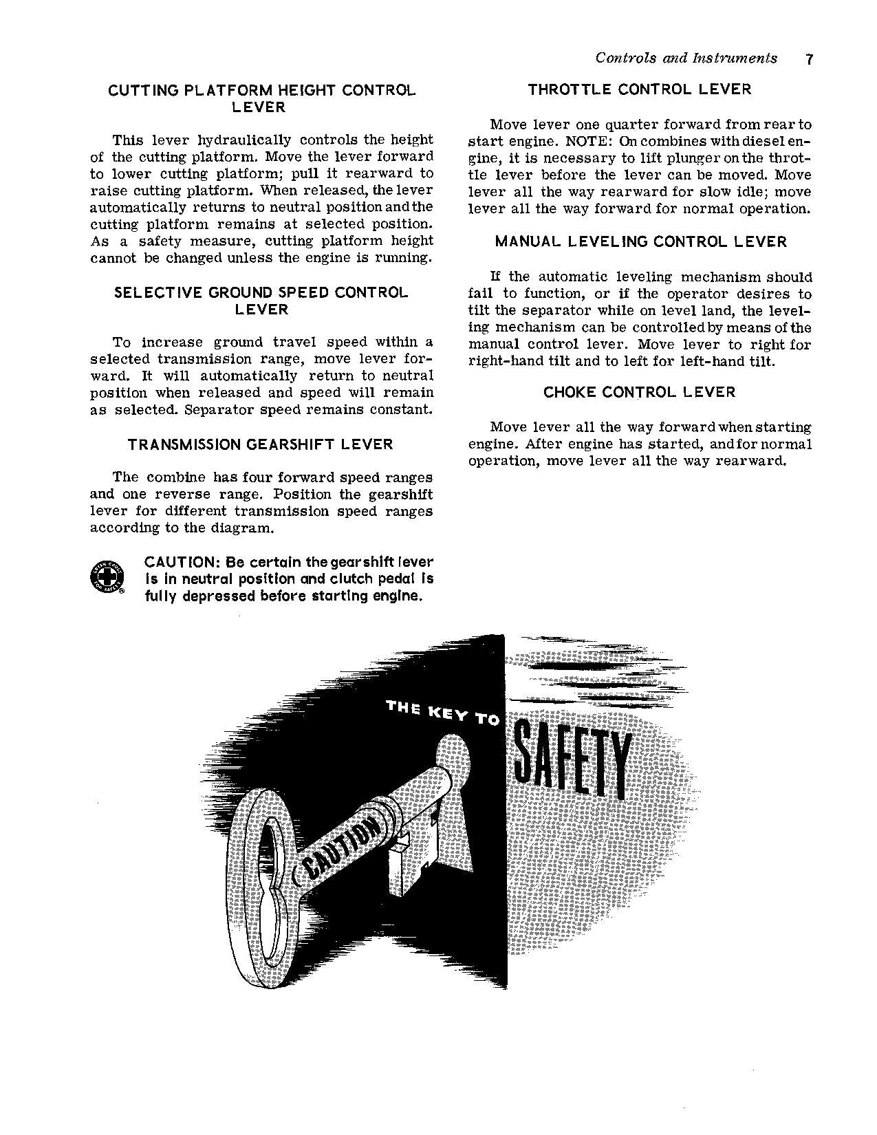 JOHN DEERE 95H MÄHDRESCHER-BETRIEBSHANDBUCH Nr. 3