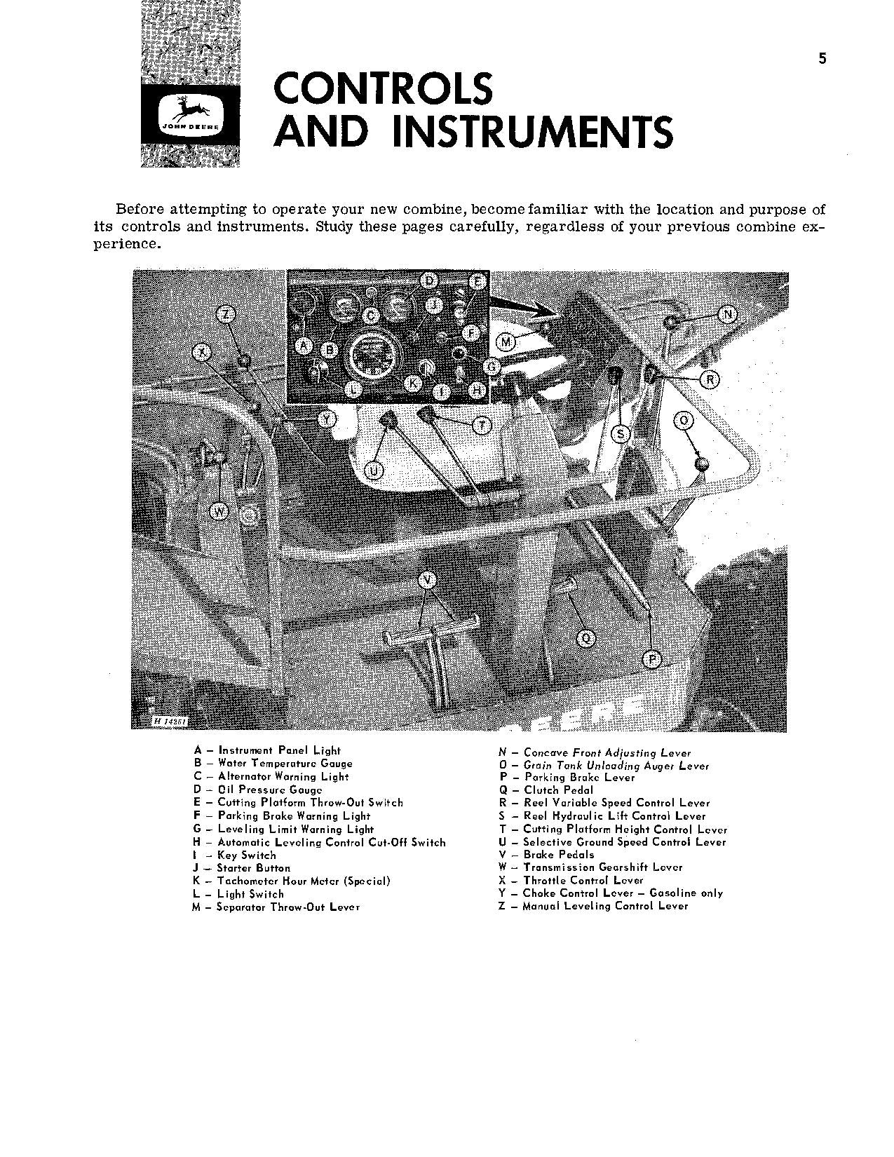 JOHN DEERE 95H MÄHDRESCHER-BETRIEBSHANDBUCH Nr. 3