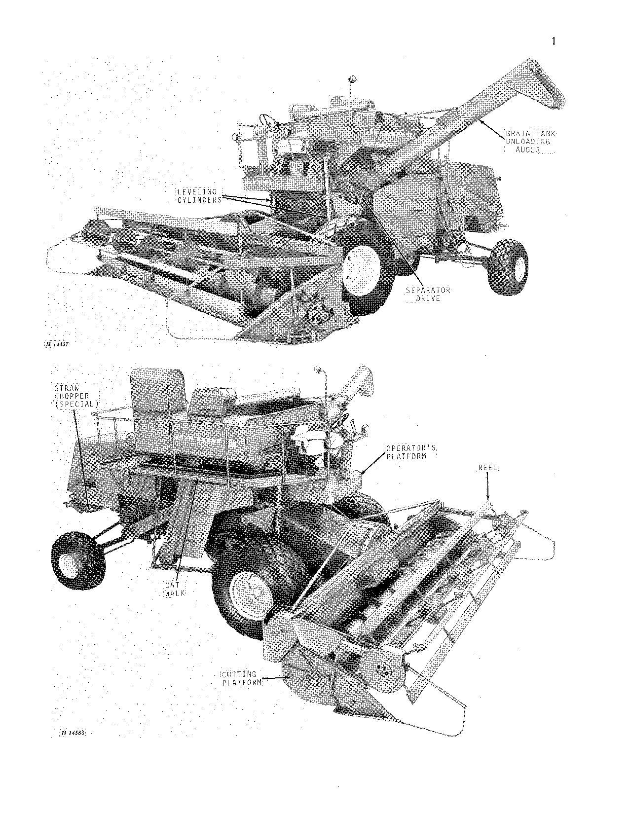 JOHN DEERE 95H MÄHDRESCHER-BETRIEBSHANDBUCH Nr. 3