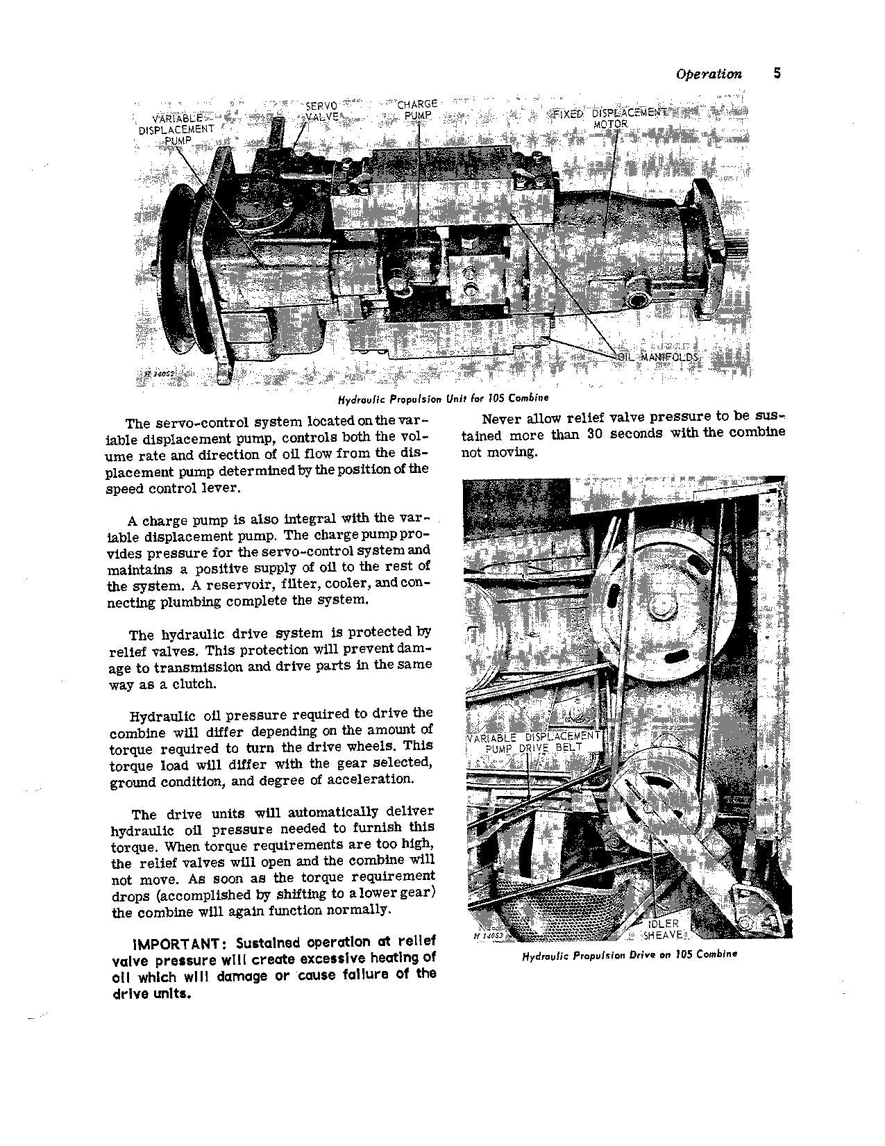 JOHN DEERE 55 MÄHDRESCHER-BETRIEBSHANDBUCH NR. 3