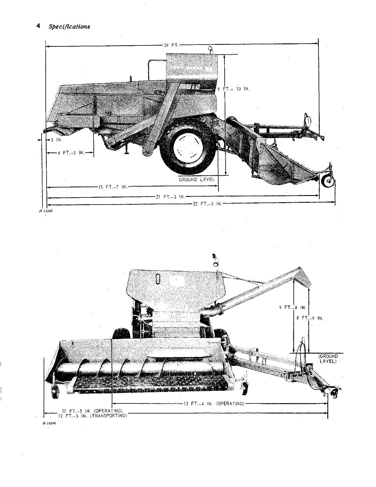 JOHN DEERE 106 MÄHDRESCHER-BETRIEBSHANDBUCH Nr. 1