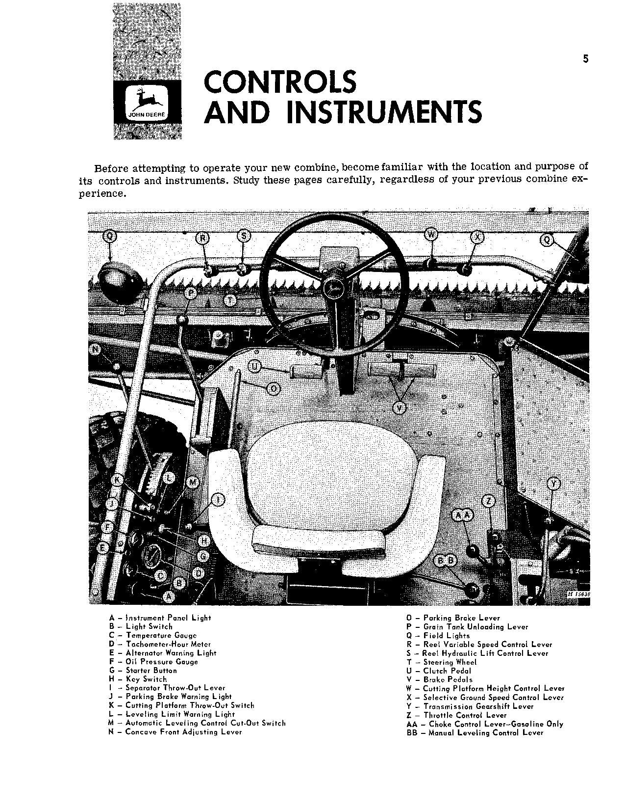 JOHN DEERE 95H MÄHDRESCHER-BETRIEBSHANDBUCH Nr. 4