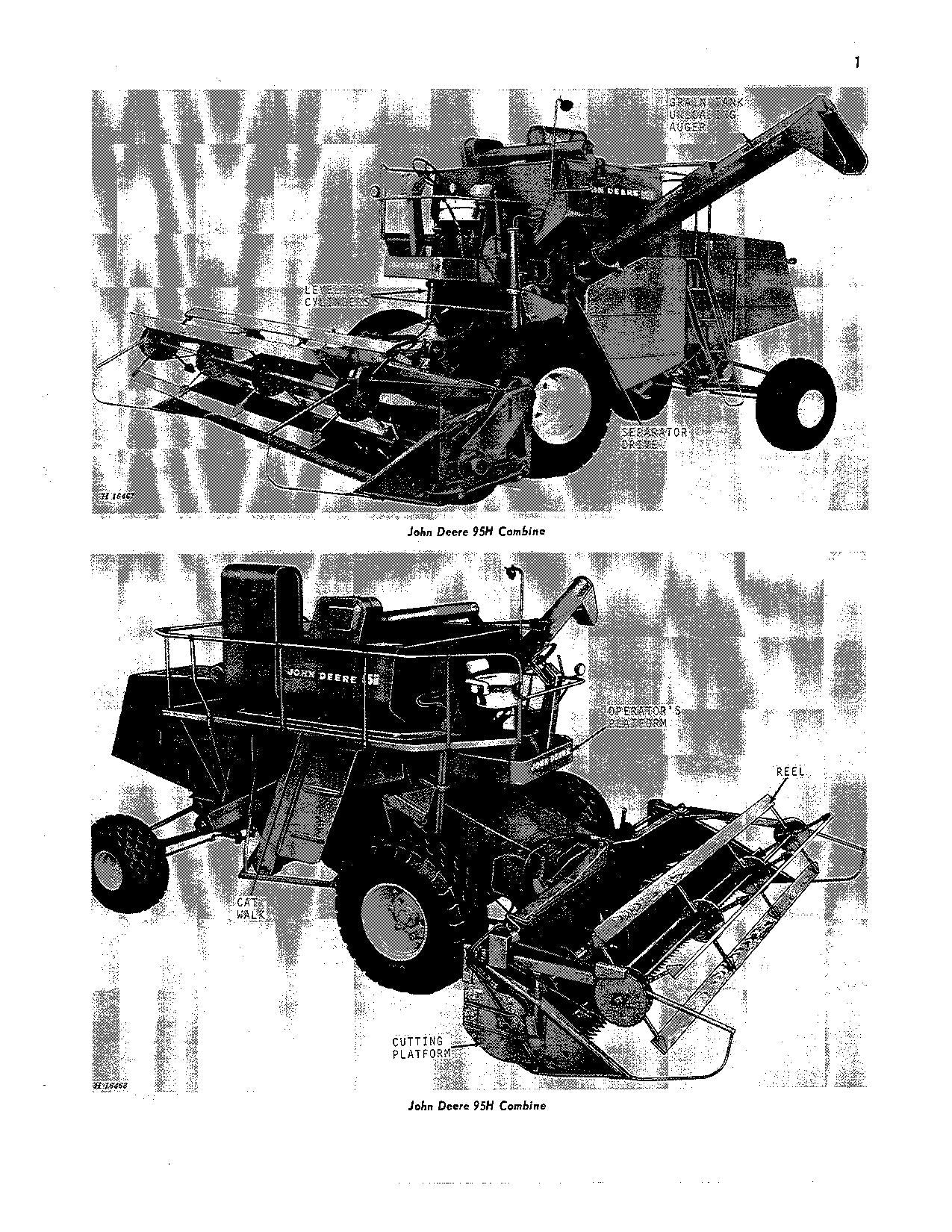 JOHN DEERE 95H MÄHDRESCHER-BETRIEBSHANDBUCH Nr. 5