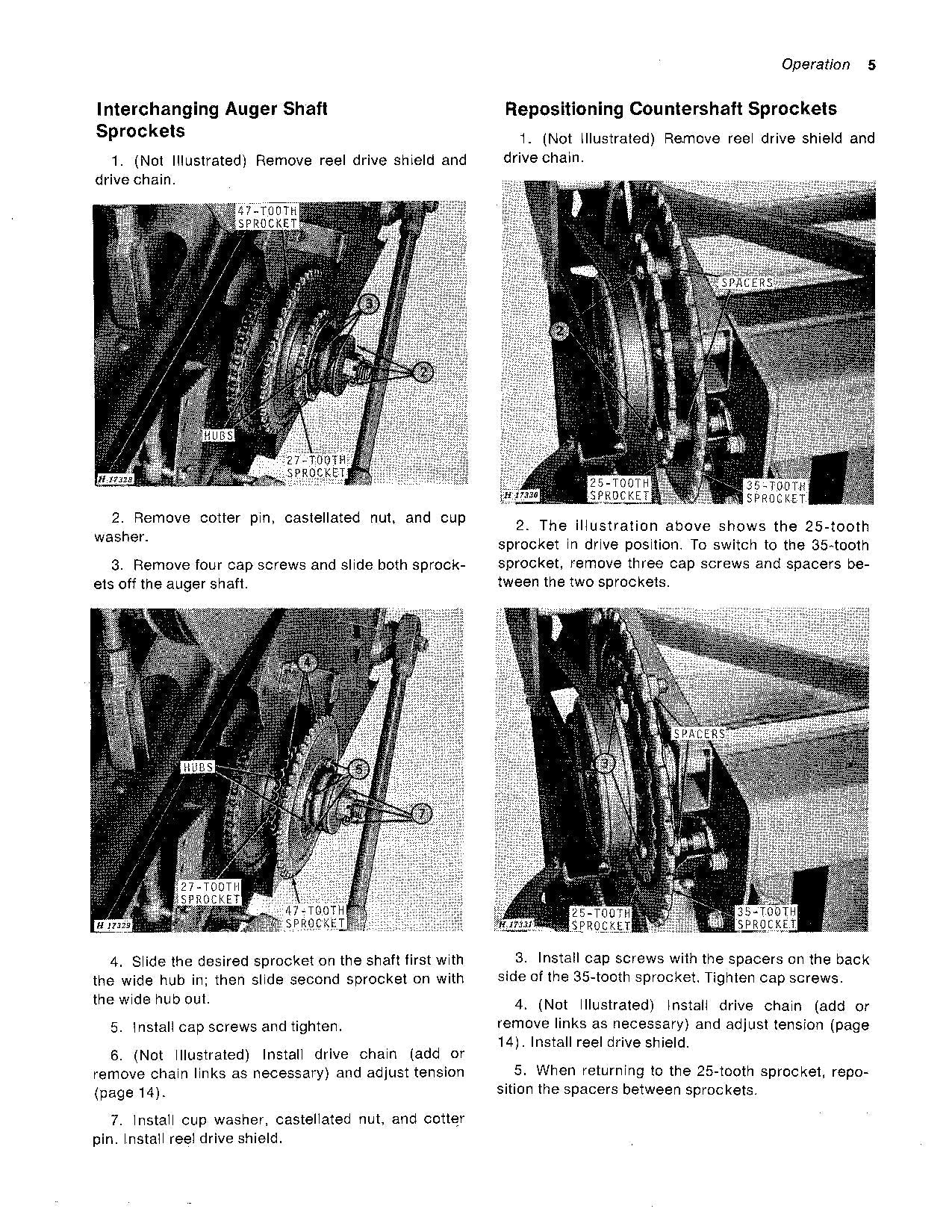 JOHN DEERE QUIK-TATCH MÄHDRESCHER-BETRIEBSHANDBUCH Nr. 1