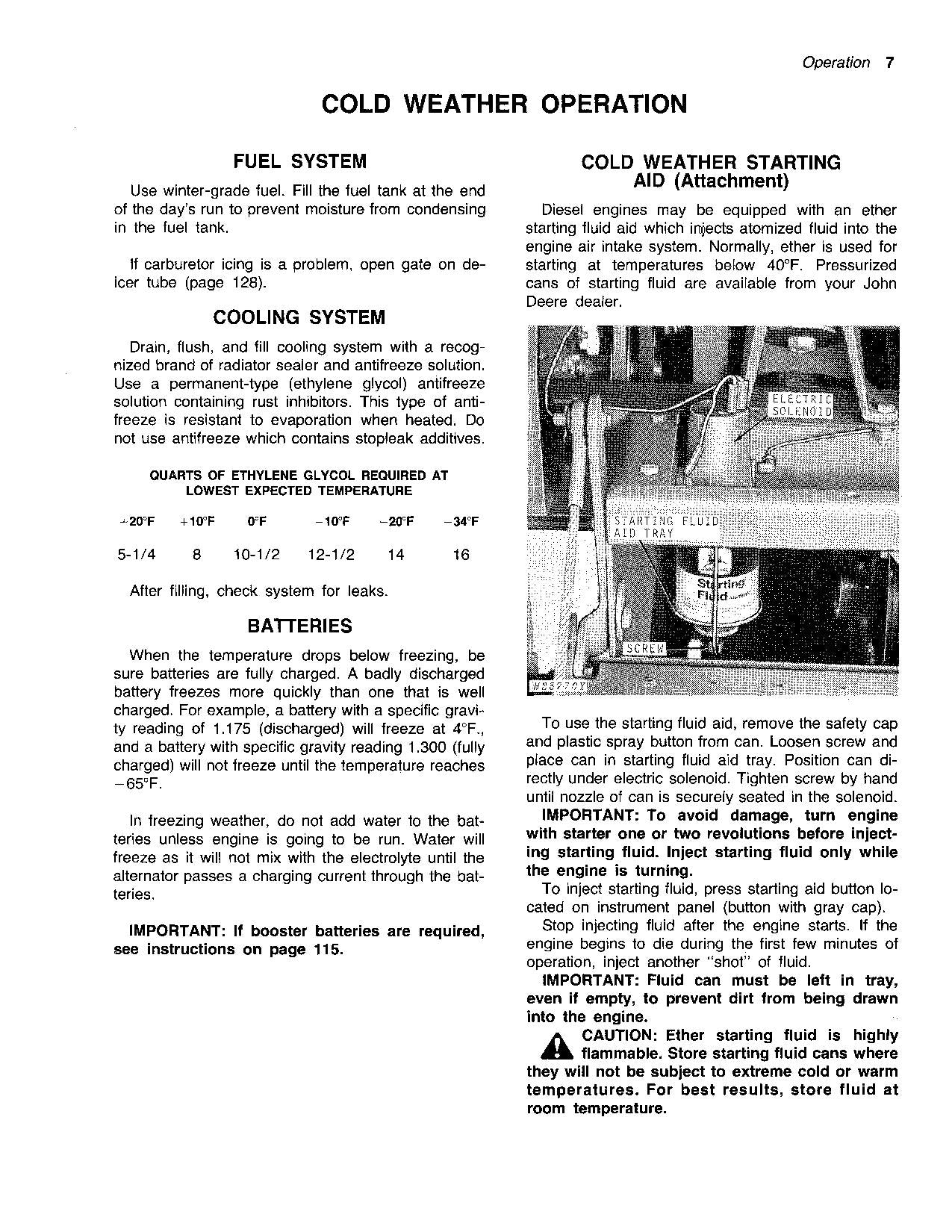 JOHN DEERE 4400 COMBINE OPERATOR MANUAL #4