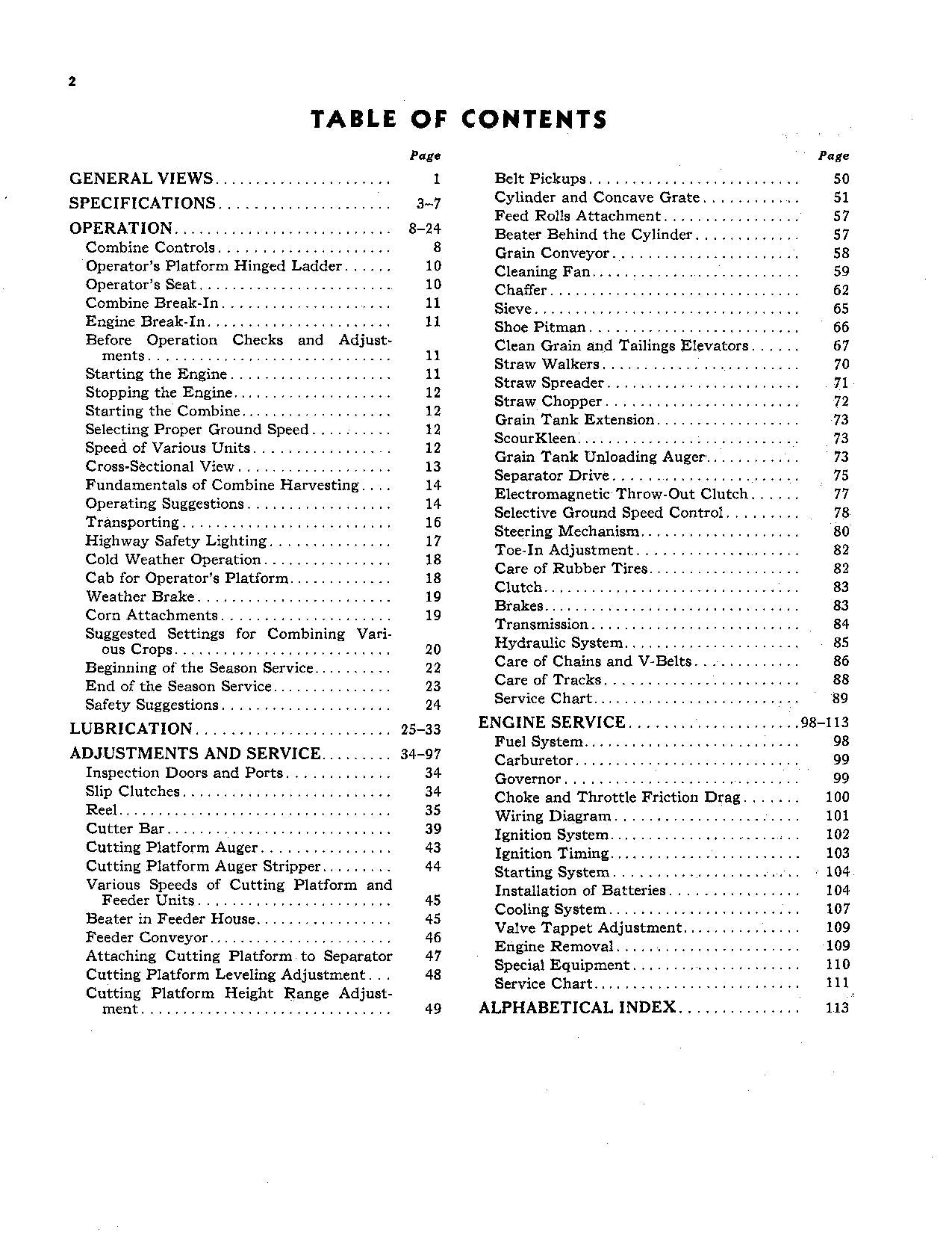 JOHN DEERE 95 MÄHDRESCHER-BETRIEBSHANDBUCH NR. 2