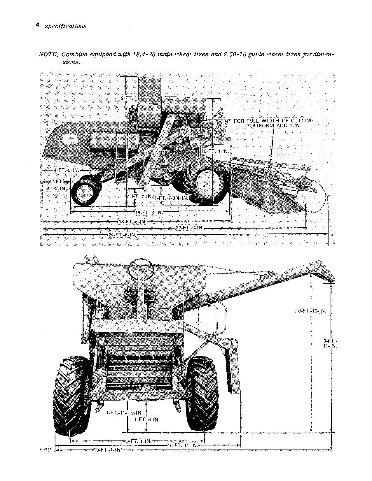 JOHN DEERE 105 MÄHDRESCHER-BETRIEBSHANDBUCH