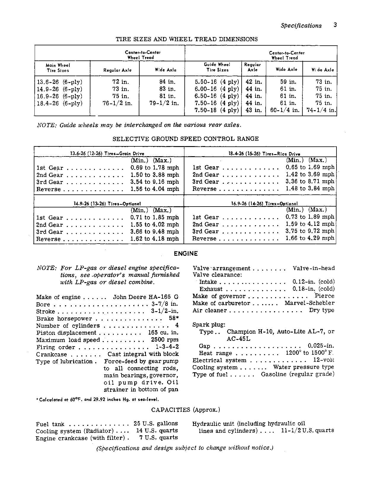 JOHN DEERE 45 COMBINE OPERATOR MANUAL #8