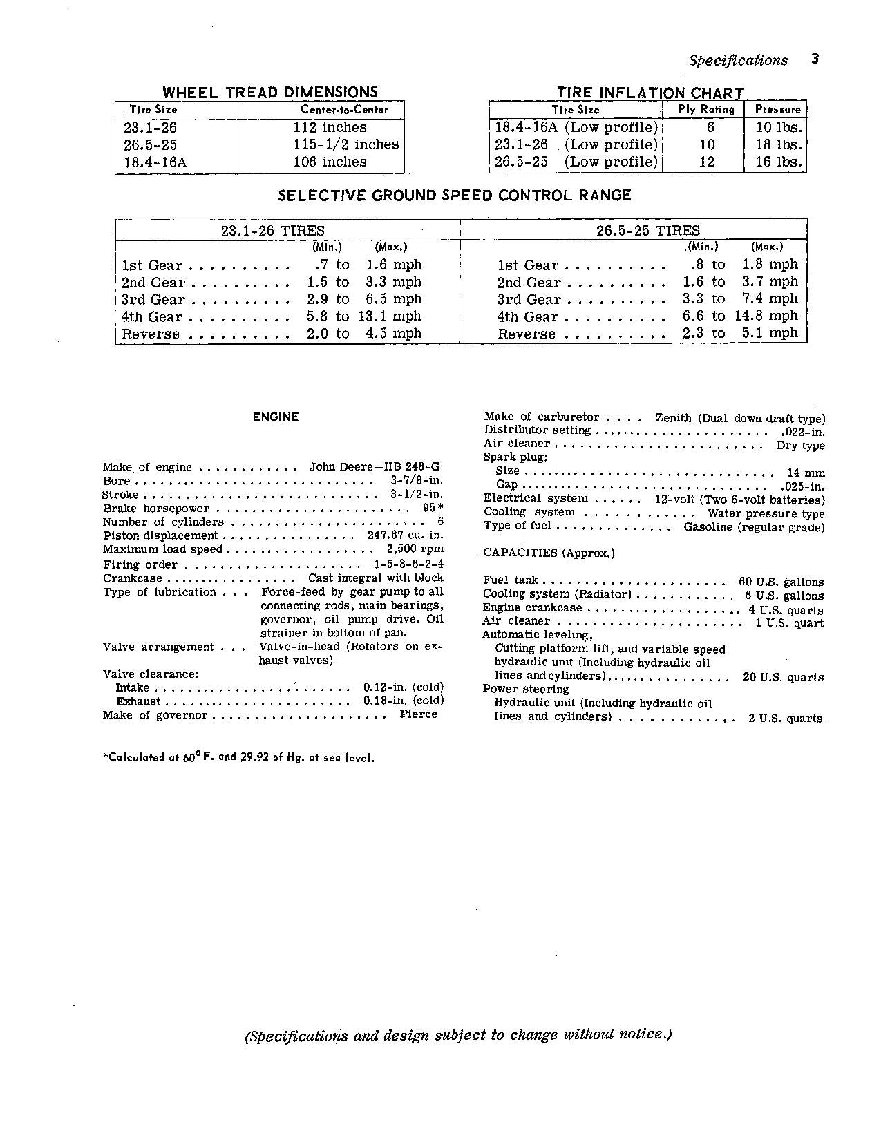 MANUEL D'UTILISATION DE LA MOISSONNEUSE-BATTEUSE JOHN DEERE 95H #7