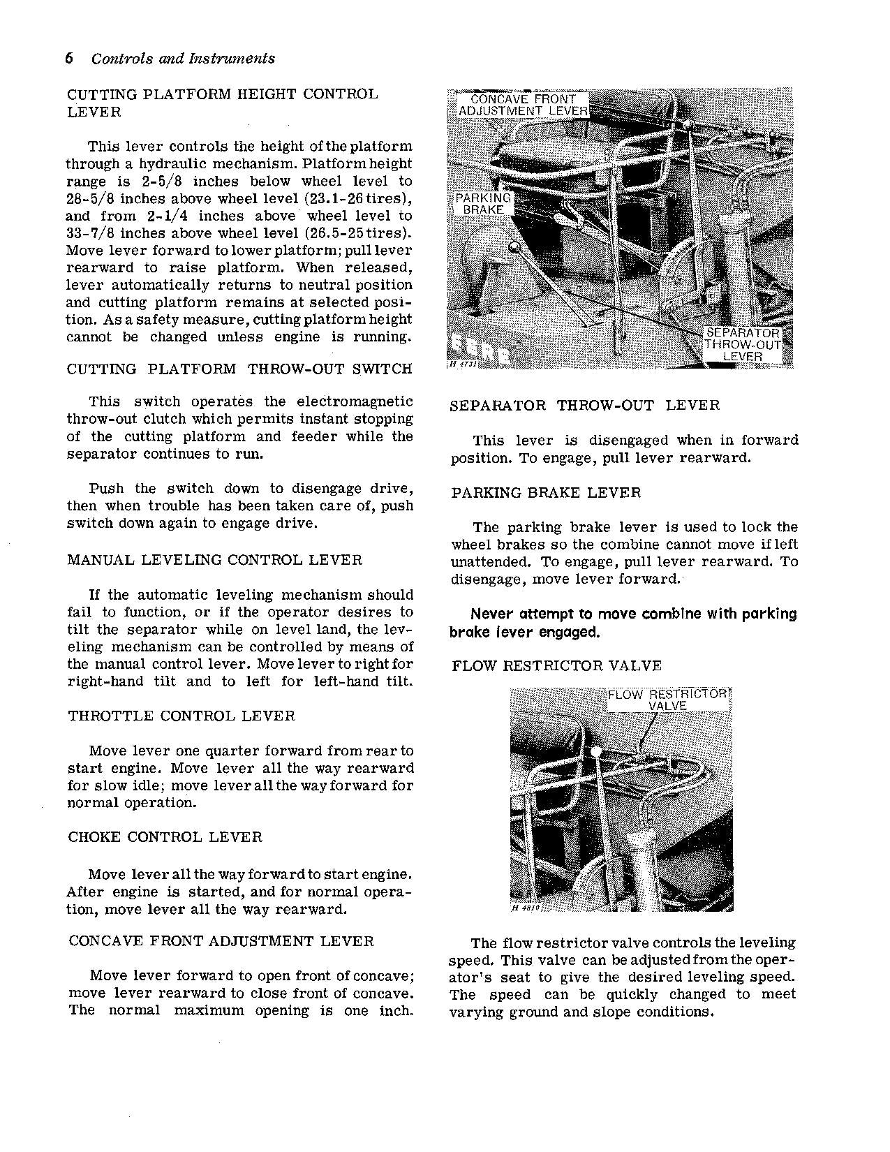 JOHN DEERE 95H MÄHDRESCHER-BETRIEBSHANDBUCH Nr. 7