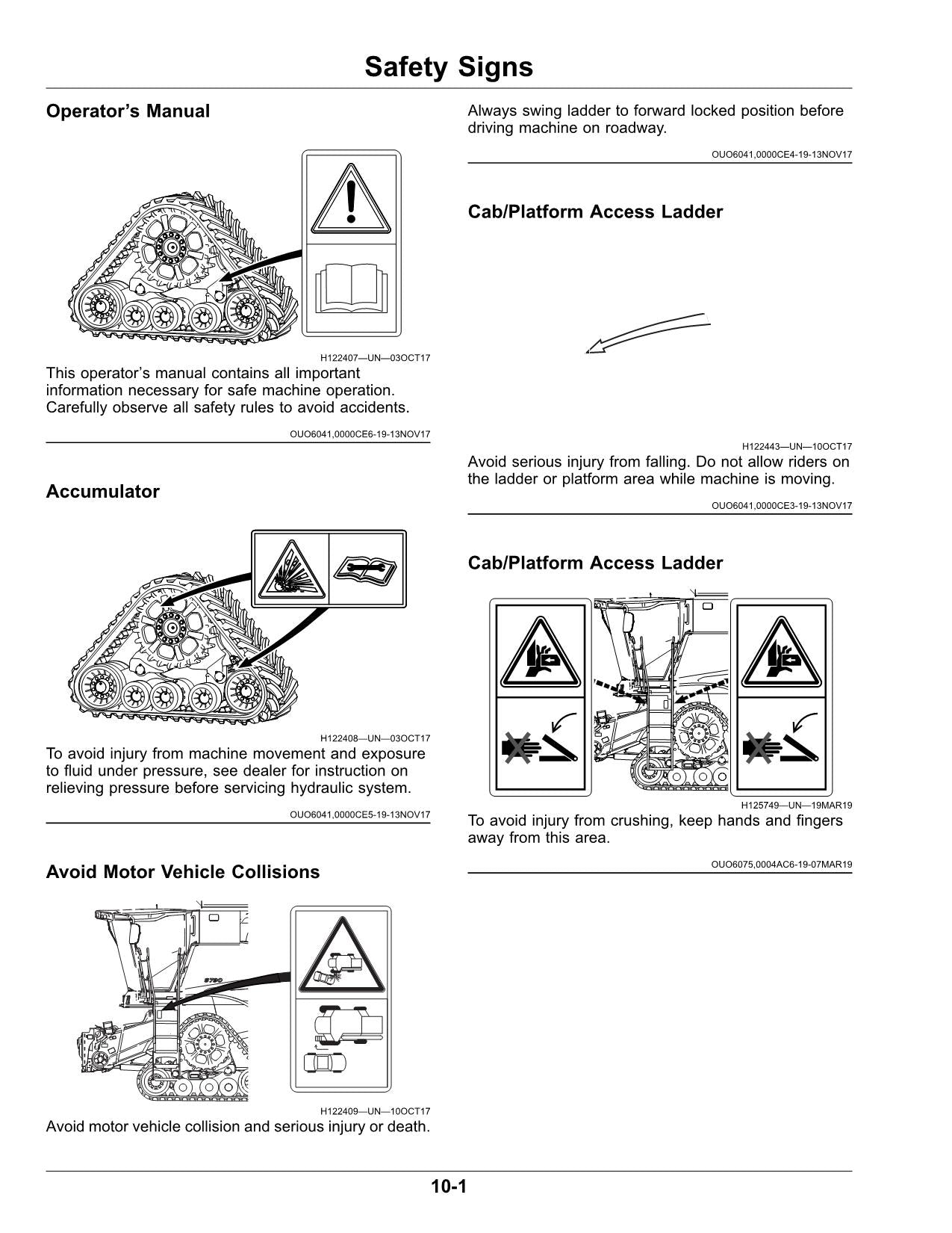 JOHN DEERE S760 S780 S770 S790 MÄHDRESCHER-BETRIEBSHANDBUCH Nr. 1