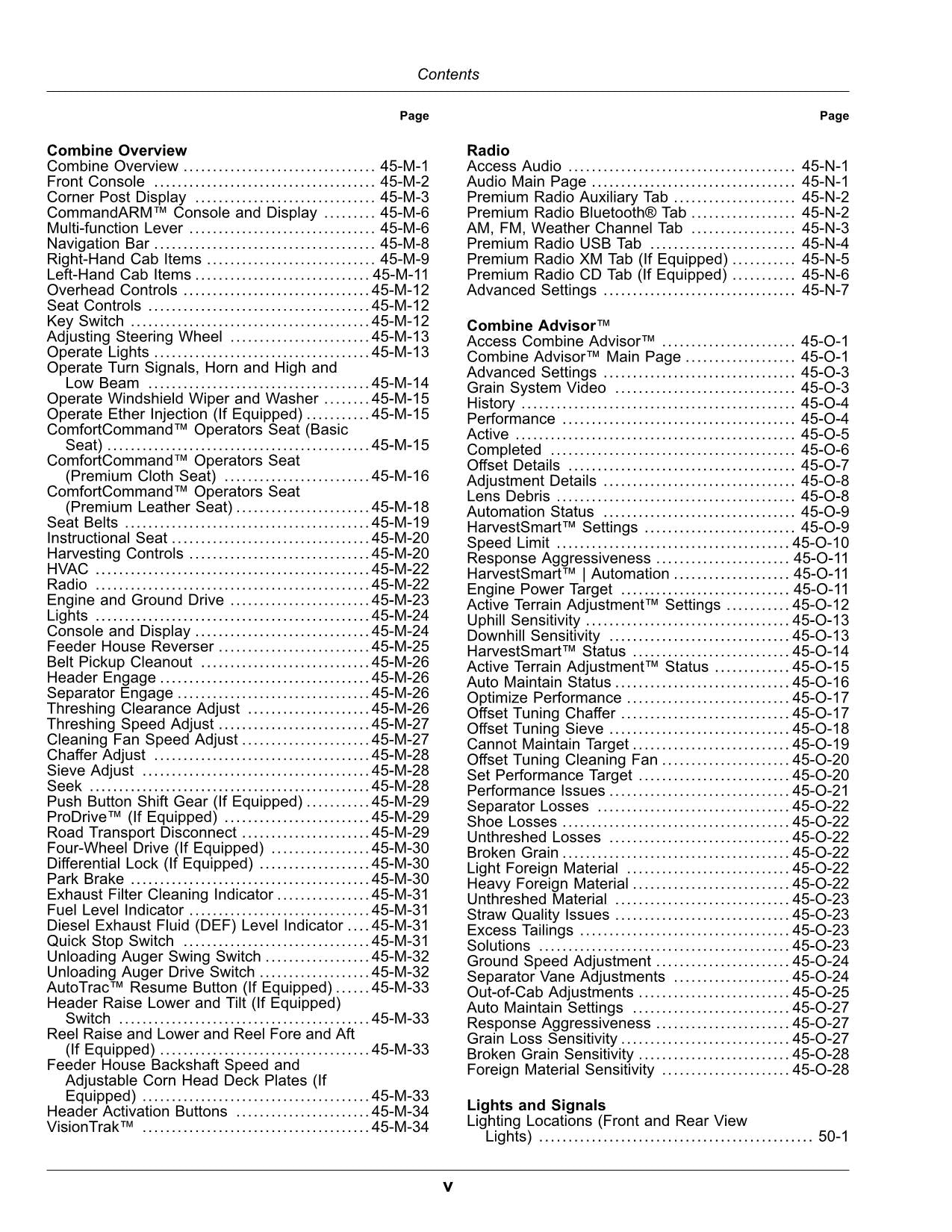 JOHN DEERE 4LZ-13 4YL-8A 4YL-12 S760 COMBINE OPERATOR MANUAL