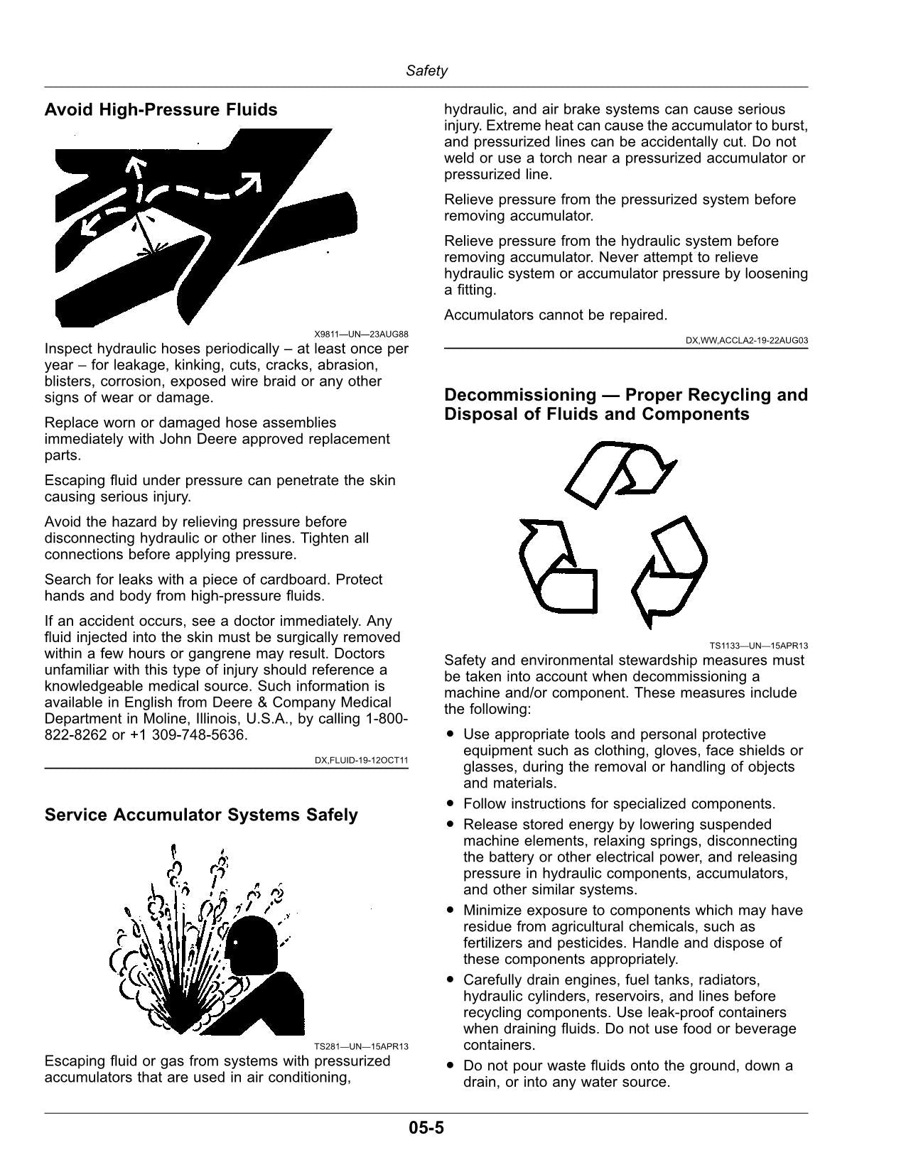 MANUEL D'UTILISATION DE LA MOISSONNEUSE-BATTEUSE JOHN DEERE X9 1000 1100 815001-820000