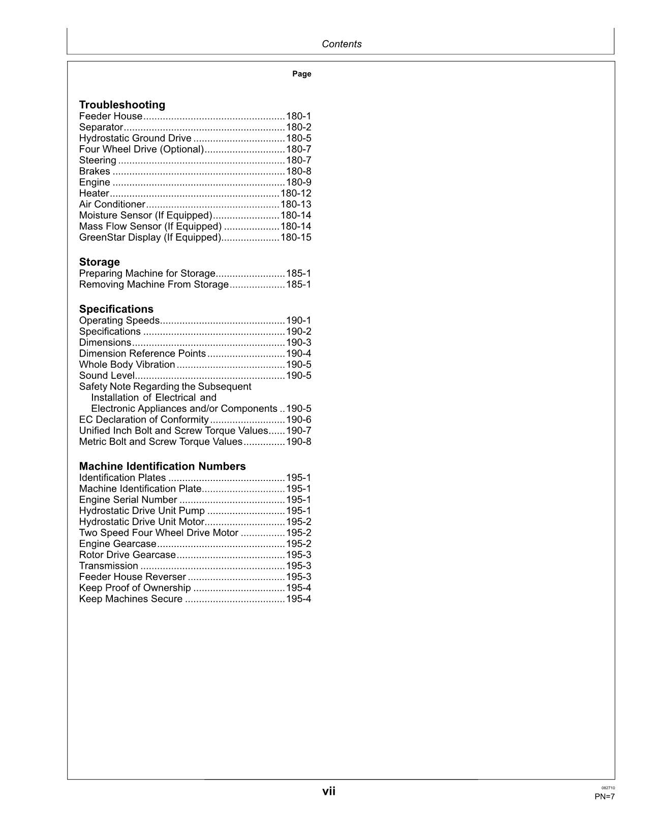 MANUEL D'UTILISATION DE LA MOISSONNEUSE-BATTEUSE JOHN DEERE S560 STS #2