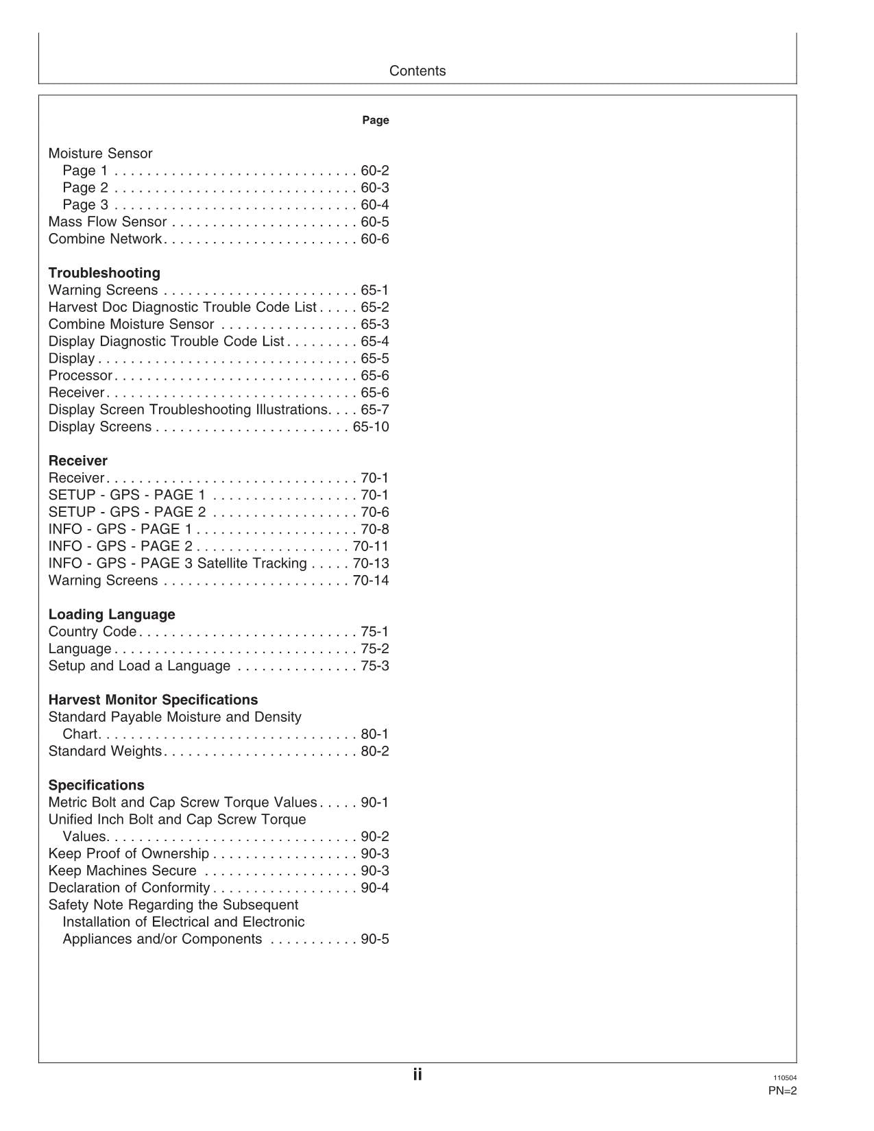 JOHN DEERE AMS GREENSTAR MÄHDRESCHER-BETRIEBSHANDBUCH