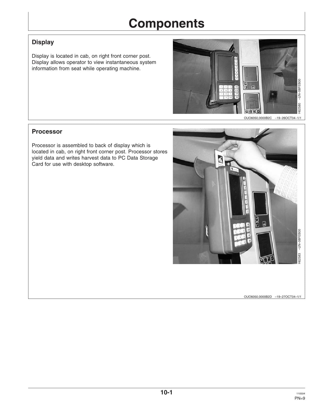 JOHN DEERE AMS GREENSTAR COMBINE OPERATOR MANUAL