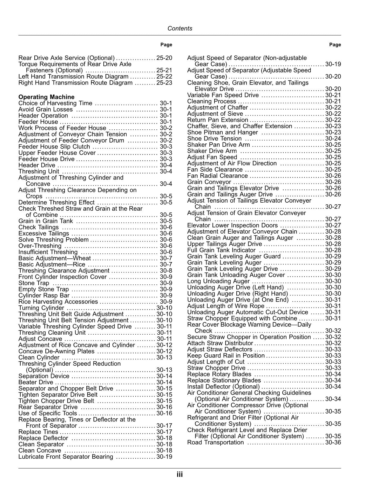 JOHN DEERE C230 4LZ-11 C230 4LZ-11A MÄHDRESCHER-BETRIEBSHANDBUCH