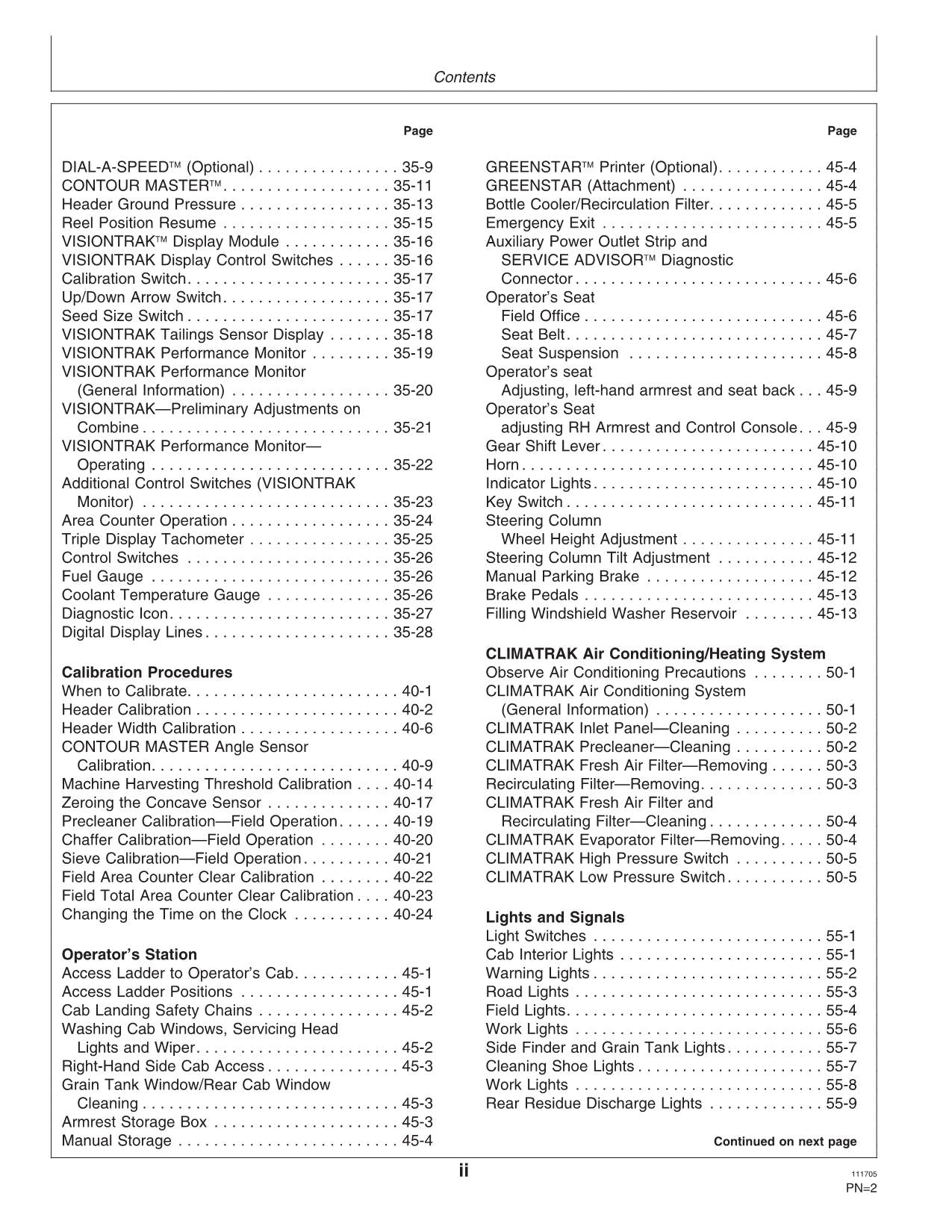 JOHN DEERE 9660 WTS COMBINE OPERATOR MANUAL #1