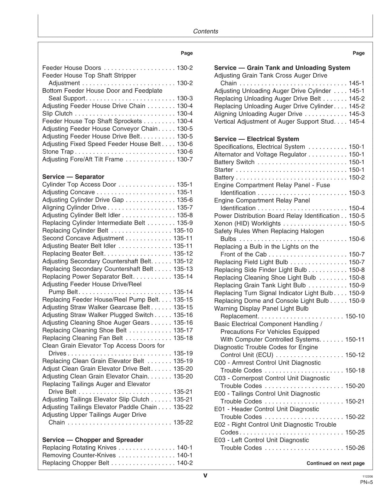 JOHN DEERE 9660 WTS MÄHDRESCHER-BETRIEBSHANDBUCH Nr. 2