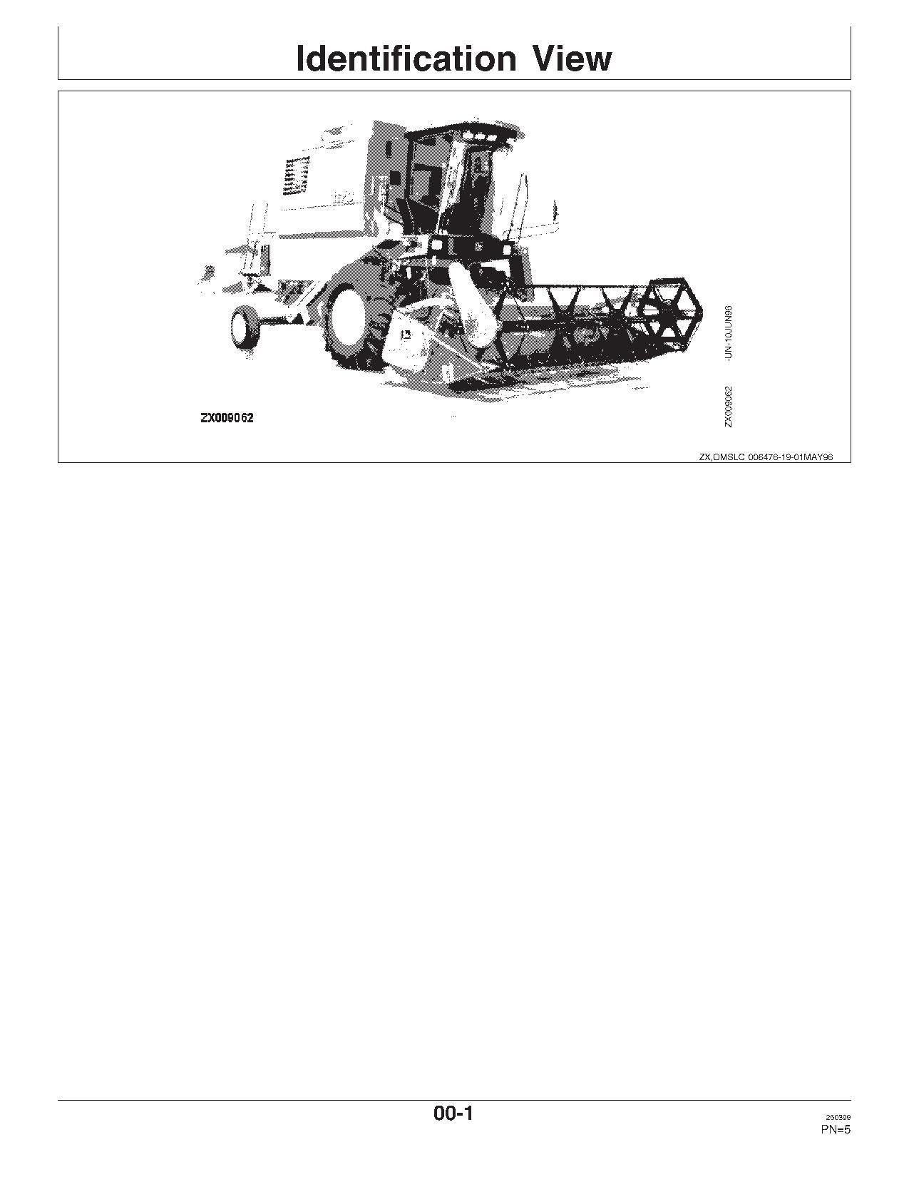 MANUEL D'UTILISATION DE LA MOISSONNEUSE-BATTEUSE JOHN DEERE 1170 312 314 316 319