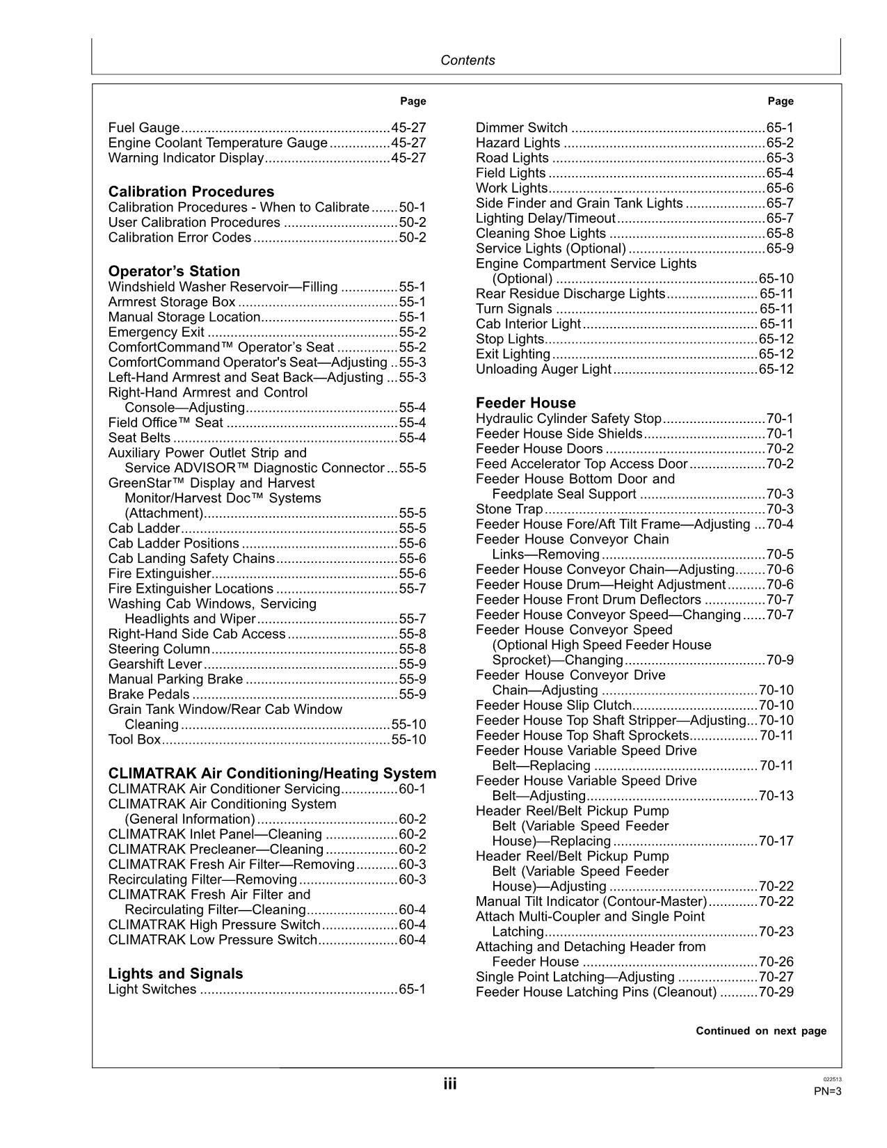 JOHN DEERE 9670 STS 9770 STS COMBINE OPERATOR MANUAL #1