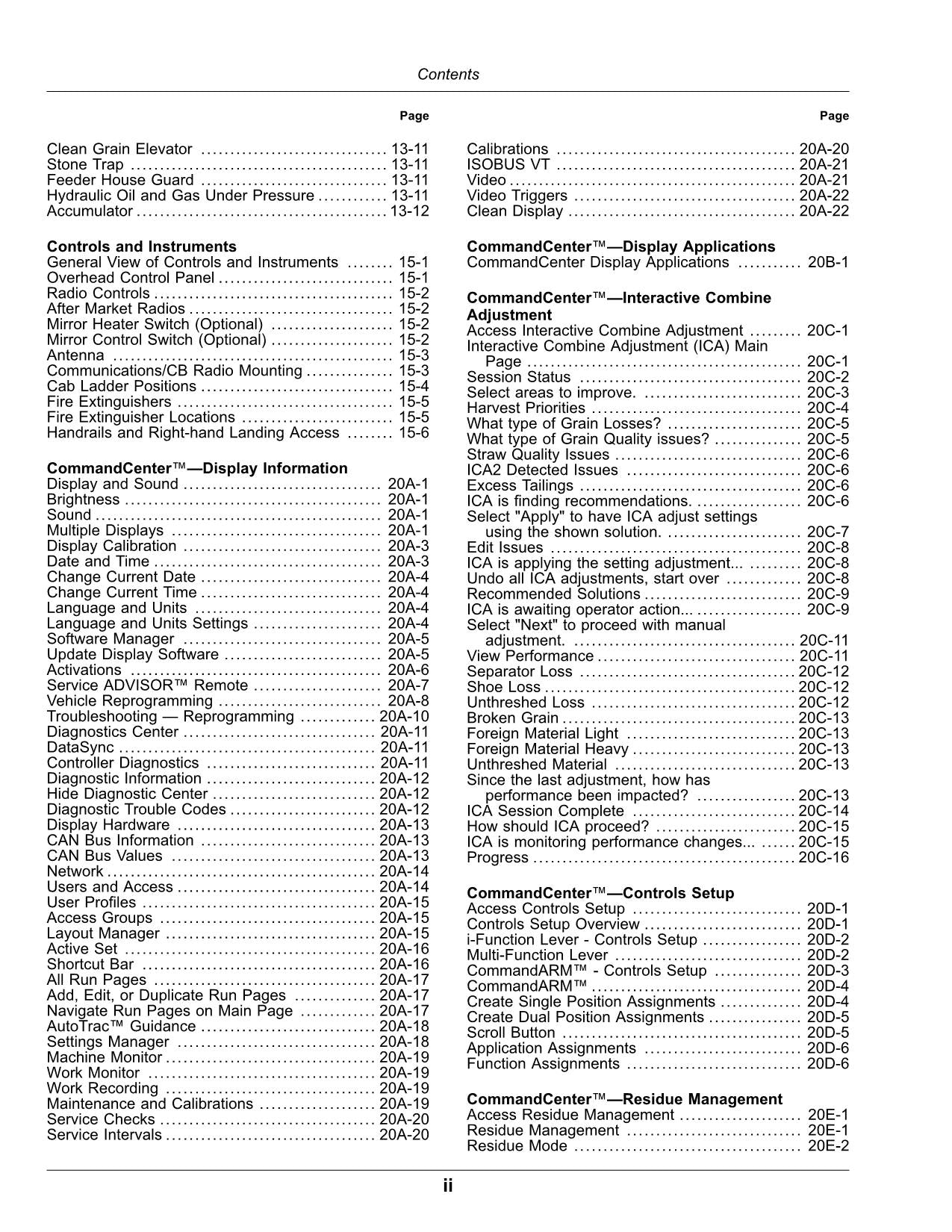 JOHN DEERE S760 S770 S780 S790 MÄHDRESCHER-BETRIEBSHANDBUCH Nr. 1