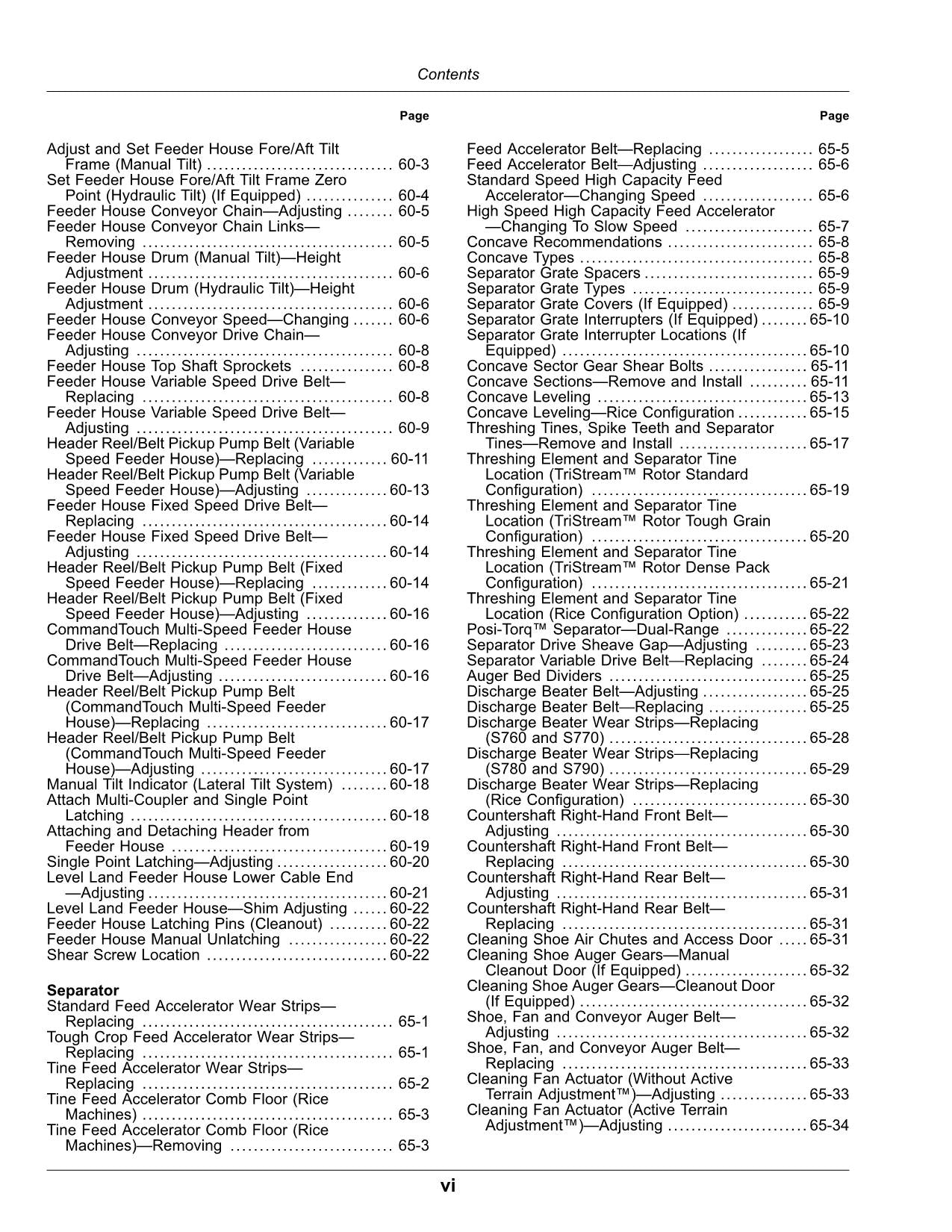 JOHN DEERE S760  S770  S780  S790 COMBINE OPERATOR MANUAL #1