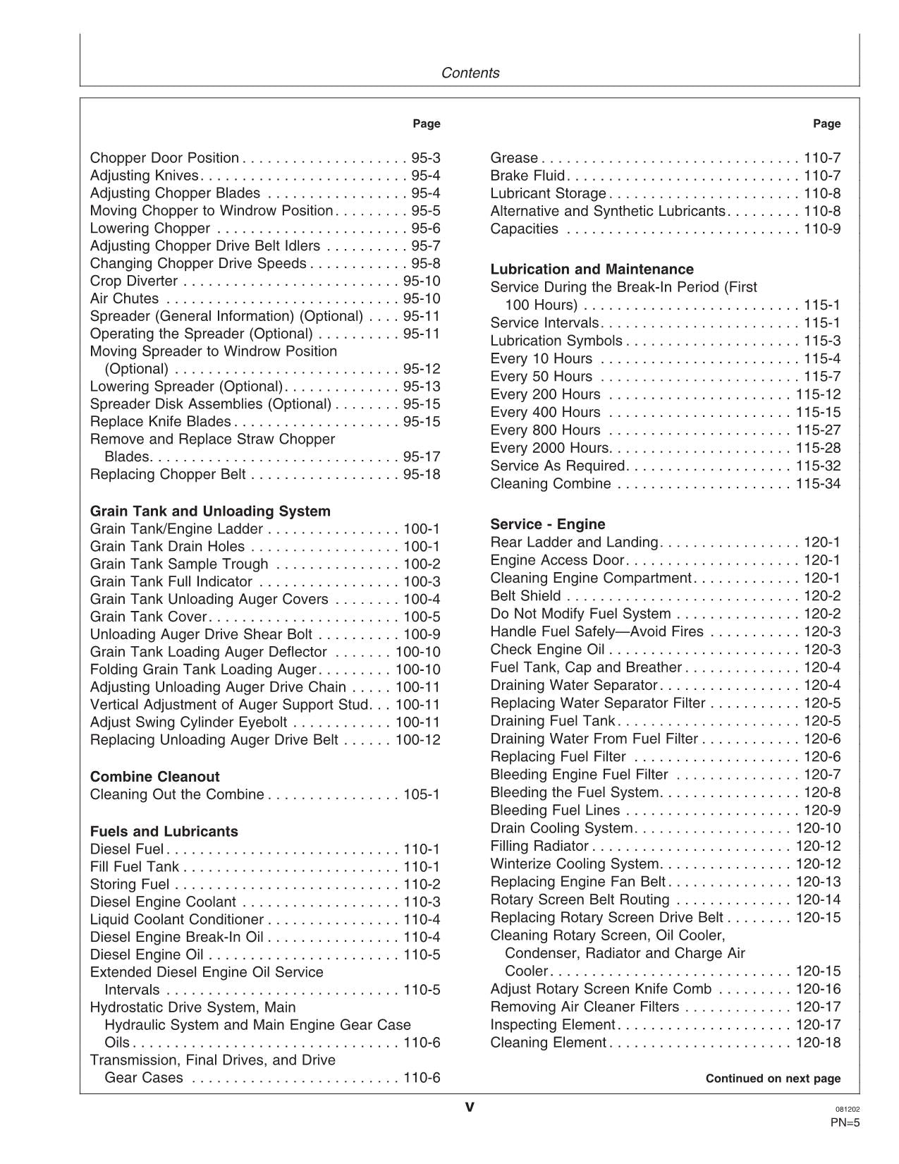 JOHN DEERE 9650 STS 9750 STS COMBINE OPERATOR MANUAL #2