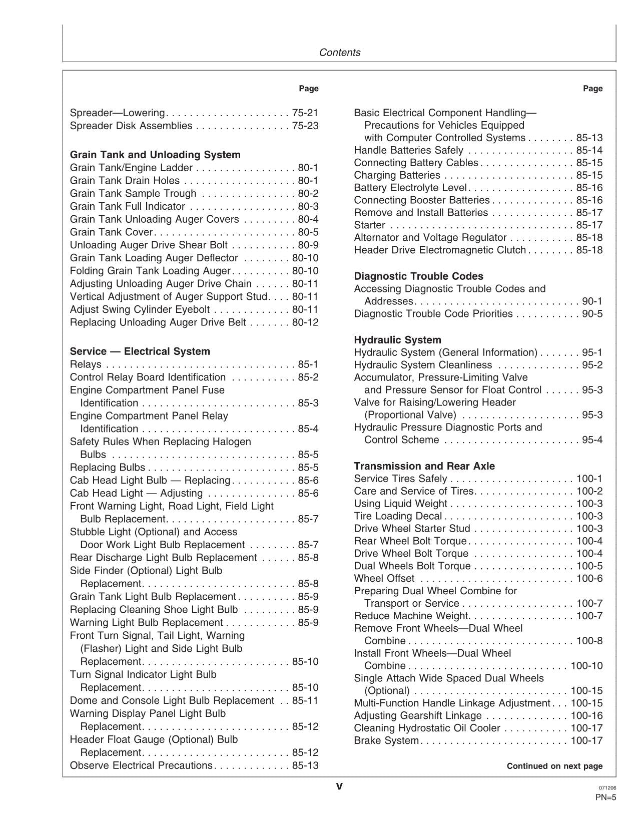 JOHN DEERE 9650 STS 9750 STS MÄHDRESCHER-BETRIEBSHANDBUCH #3