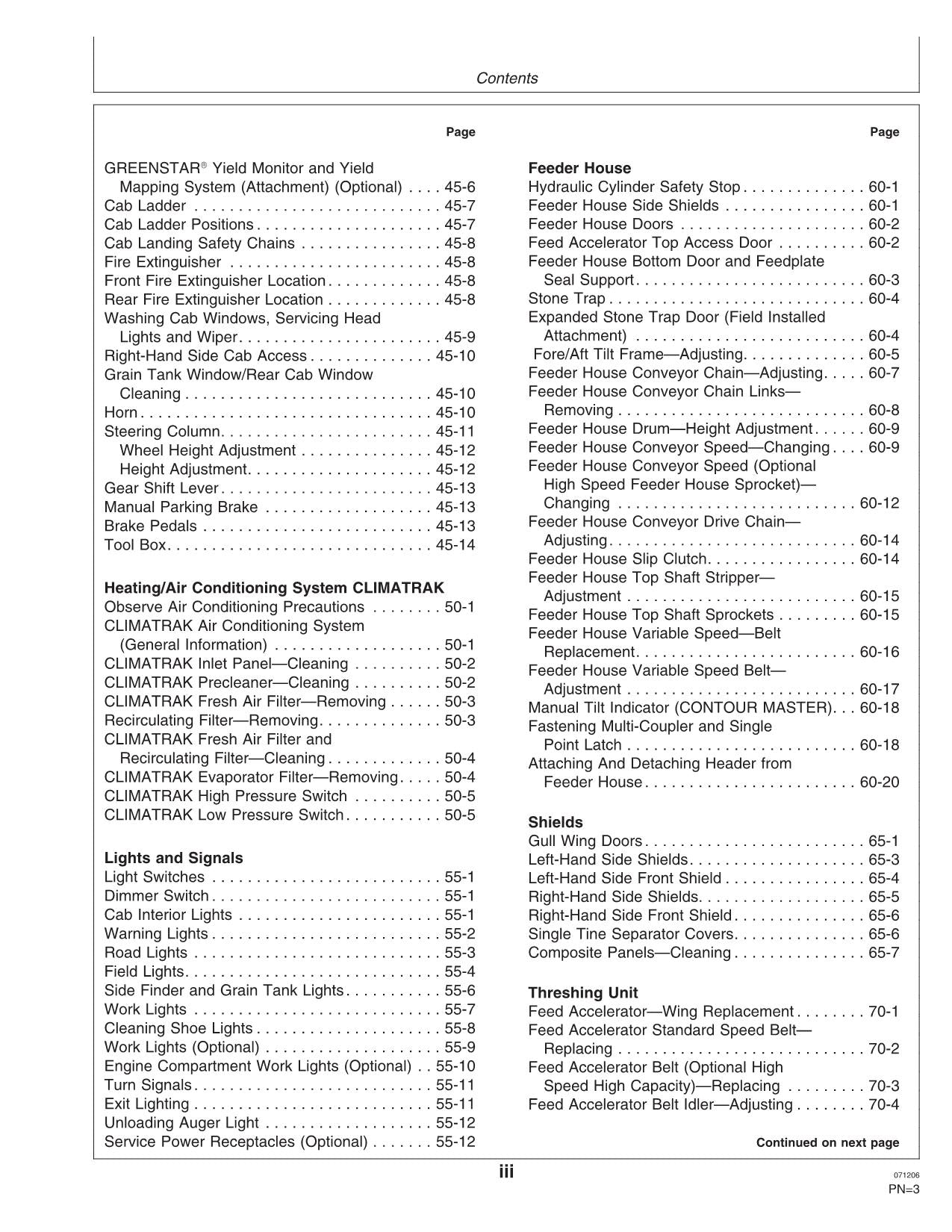 JOHN DEERE 9650 STS 9750 STS MÄHDRESCHER-BETRIEBSHANDBUCH #3