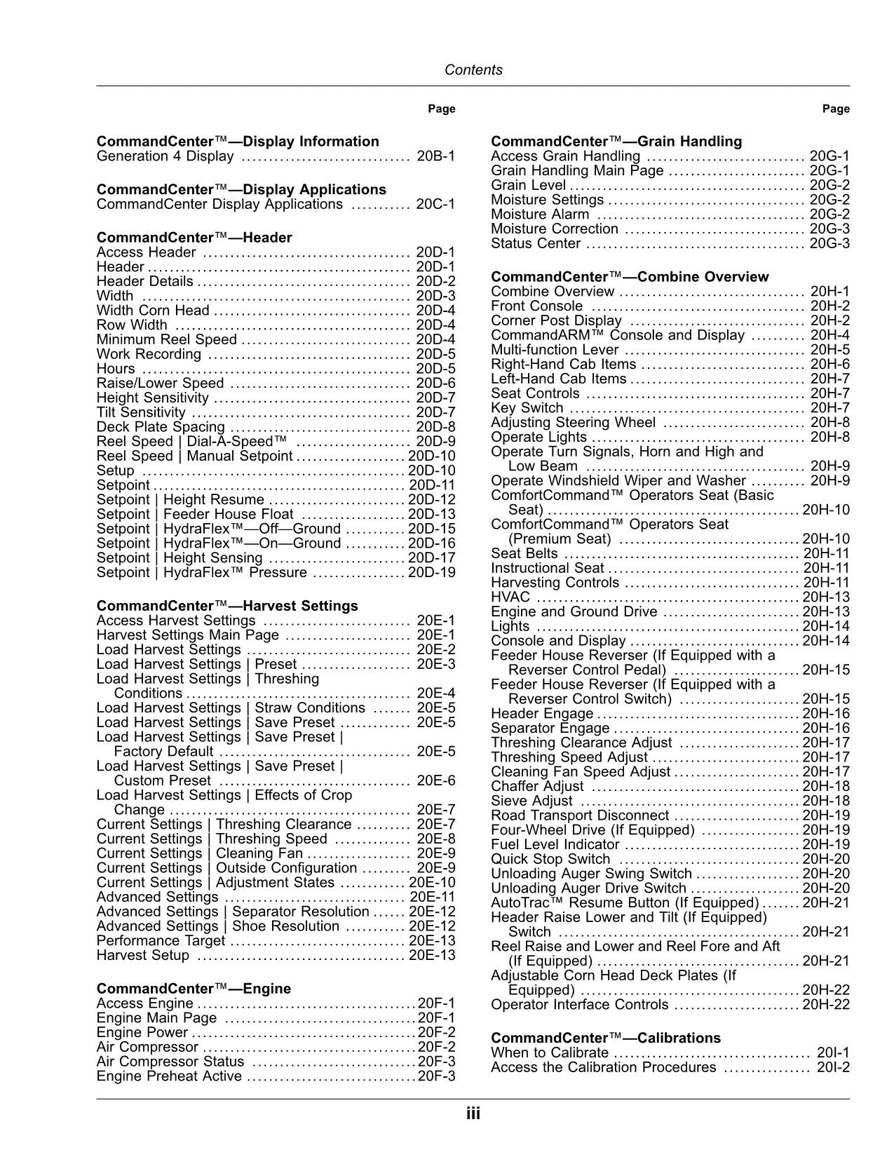 JOHN DEERE S430  S440 COMBINE OPERATOR MANUAL #2