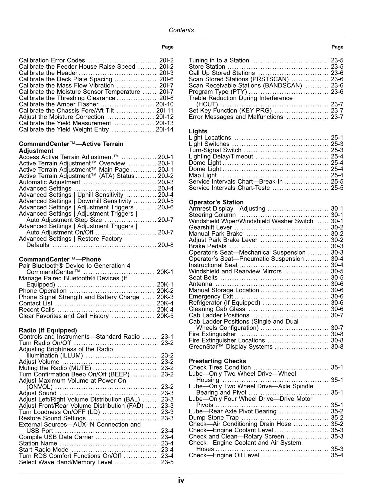 JOHN DEERE S430  S440 COMBINE OPERATOR MANUAL #2