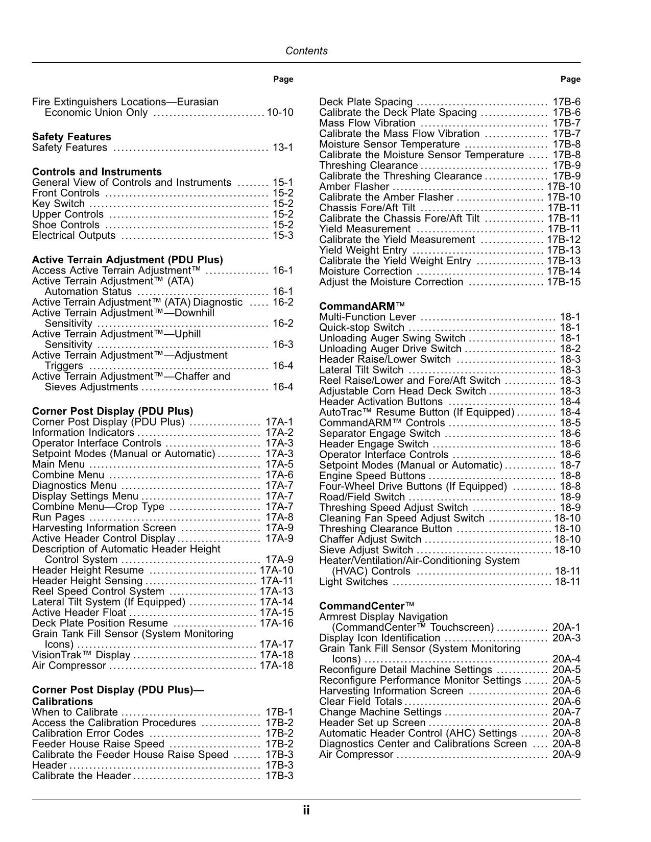 JOHN DEERE S430  S440 COMBINE OPERATOR MANUAL #2