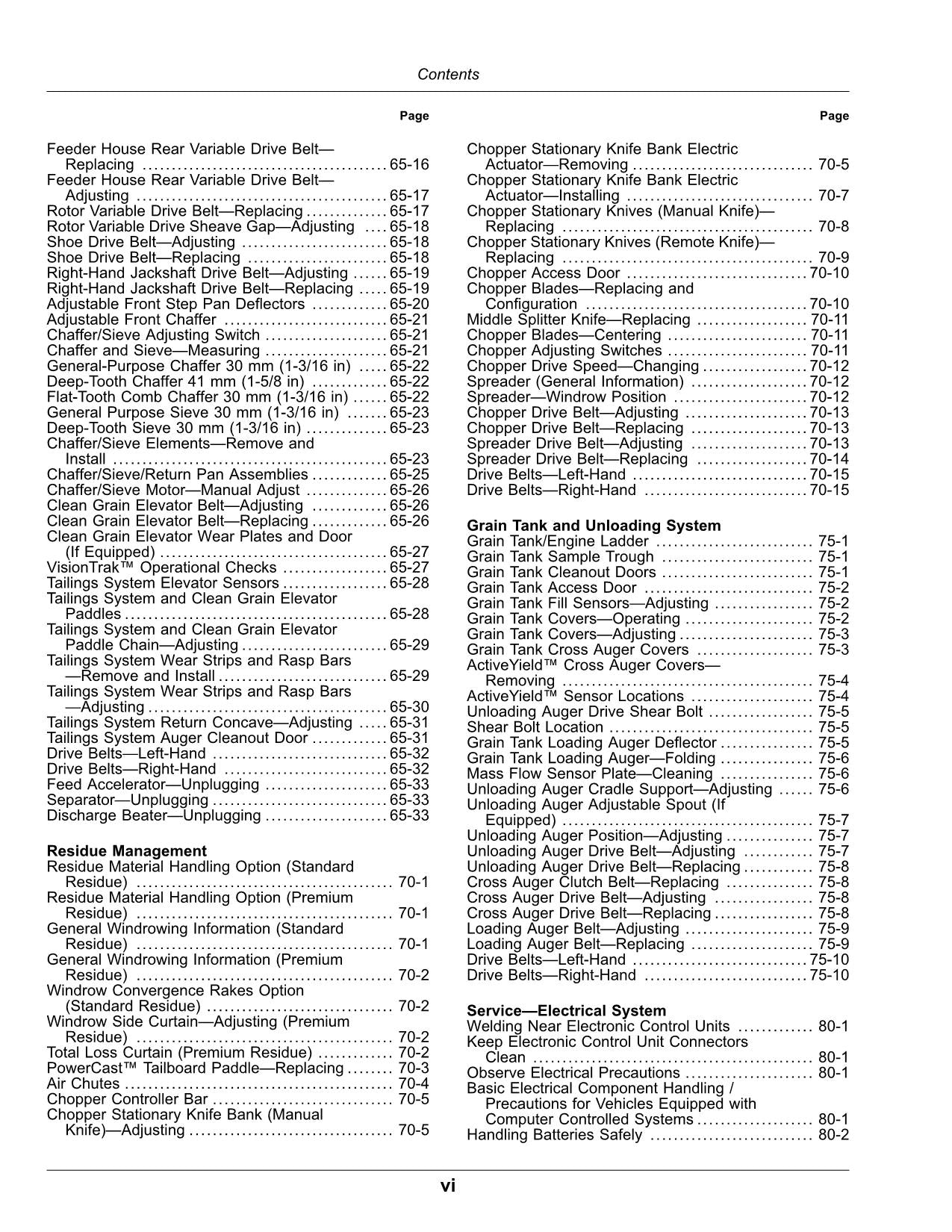 JOHN DEERE X9 1000 1100 COMBINE OPERATOR MANUAL 820001-NORTH AMERICAN