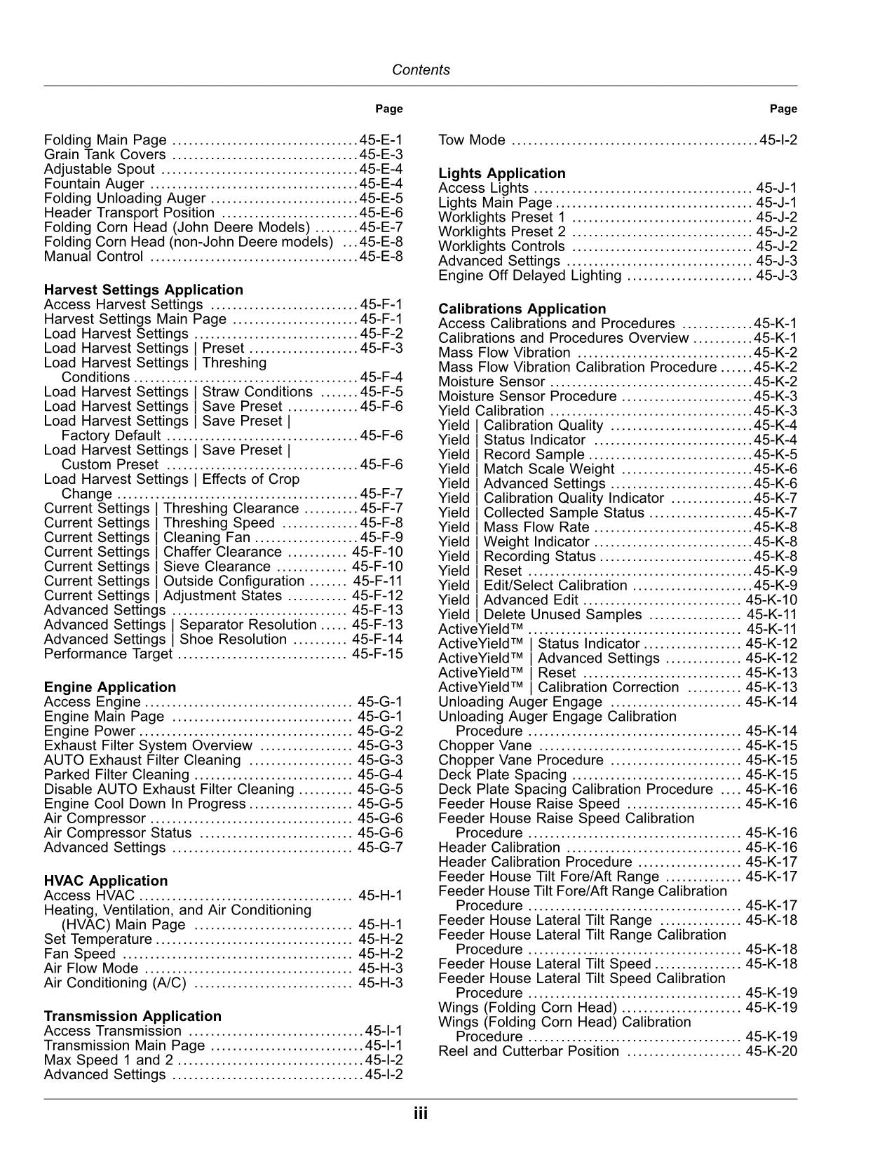 JOHN DEERE X9 1000 X9 1100 COMBINE OPERATORS MANUAL EXPORT EDITION