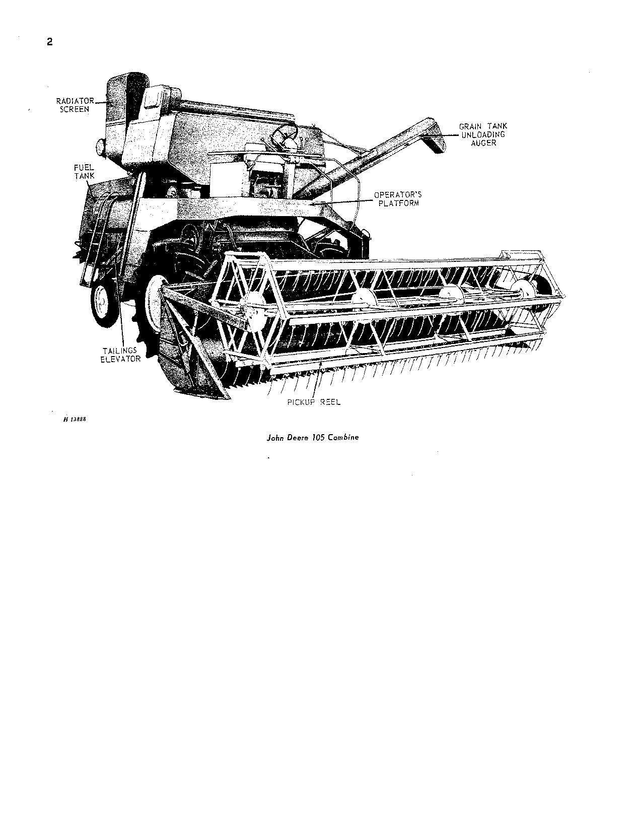 JOHN DEERE 105 55 95 COMBINE OPERATOR MANUAL #2