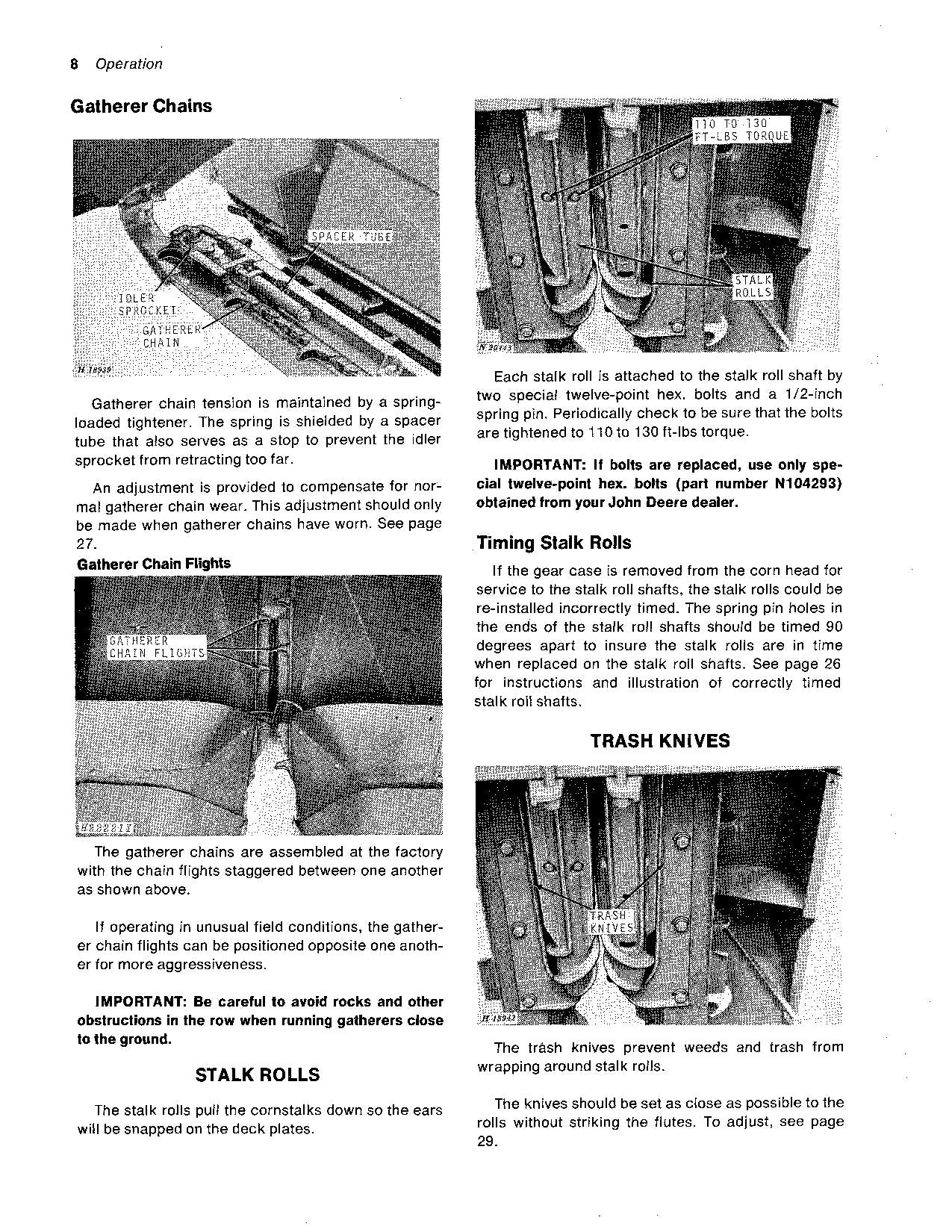 JOHN DEERE 95 4400 6600 6620 7700 3300 105 642 55 443 3 MÄHDRESCHER-BETRIEBSHANDBUCH