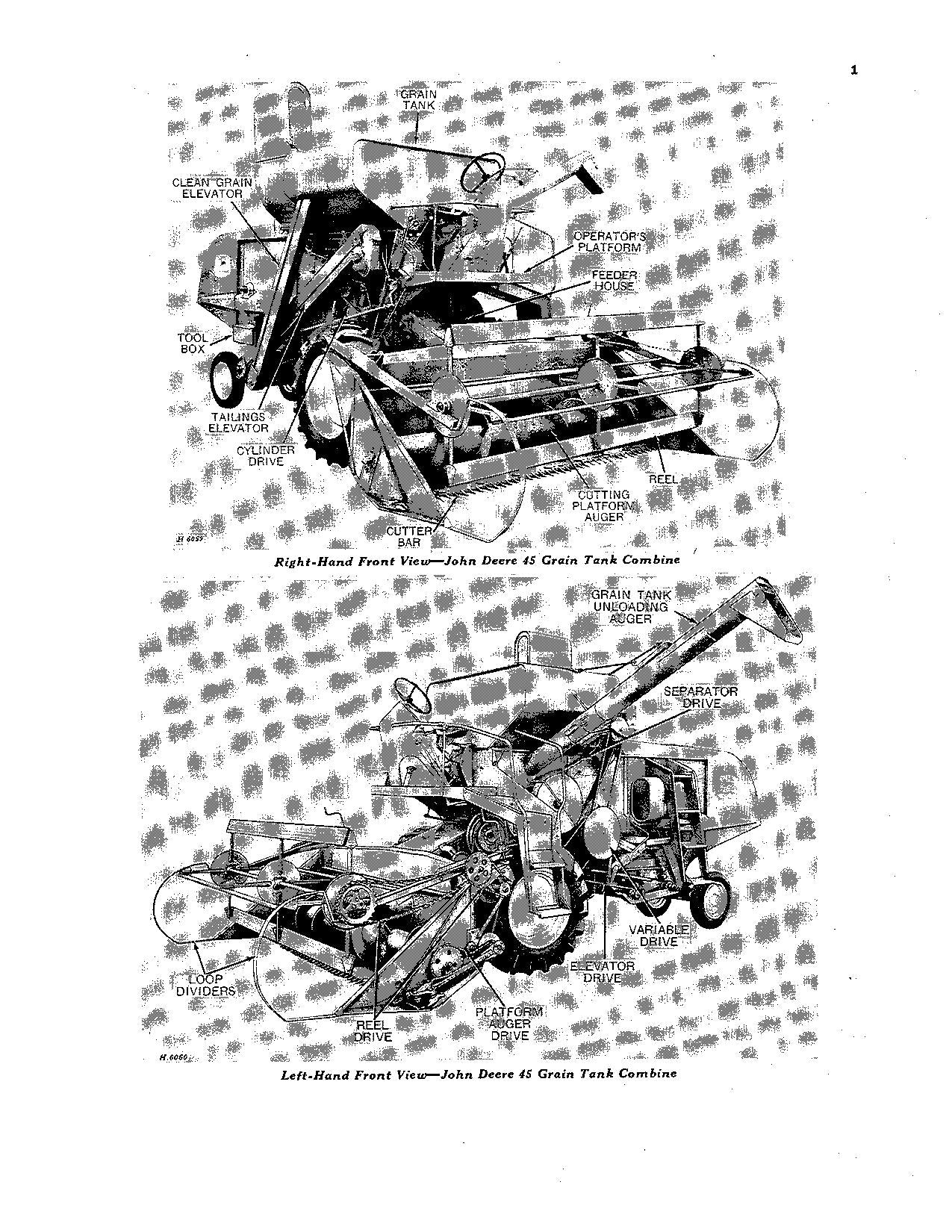 JOHN DEERE 45 MÄHDRESCHER-BETRIEBSHANDBUCH NR. 9