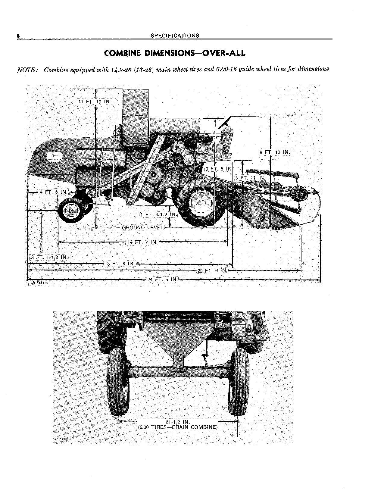 JOHN DEERE 55 MÄHDRESCHER-BETRIEBSHANDBUCH NR. 4